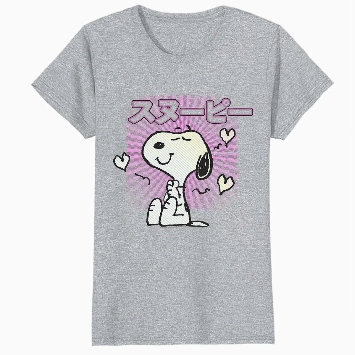 Peanuts Tokyo Snoopy Love Hearts Vintage Japan BFF Kanji VHS Official Women's SKINNY FIT T-Shirt