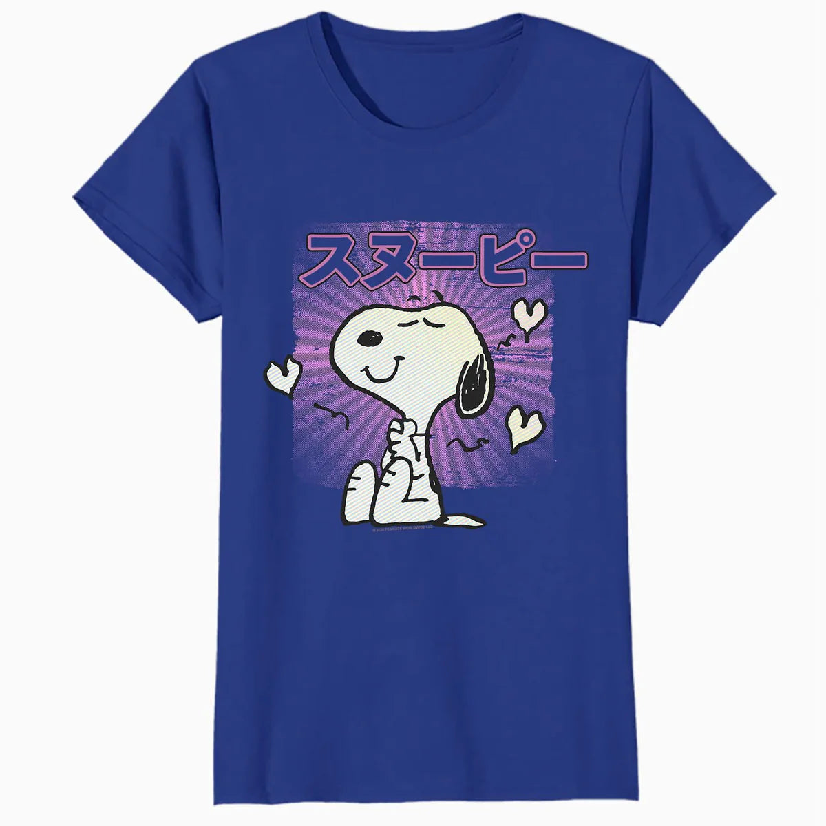 Peanuts Tokyo Snoopy Love Hearts Vintage Japan BFF Kanji VHS Official Women's SKINNY FIT T-Shirt