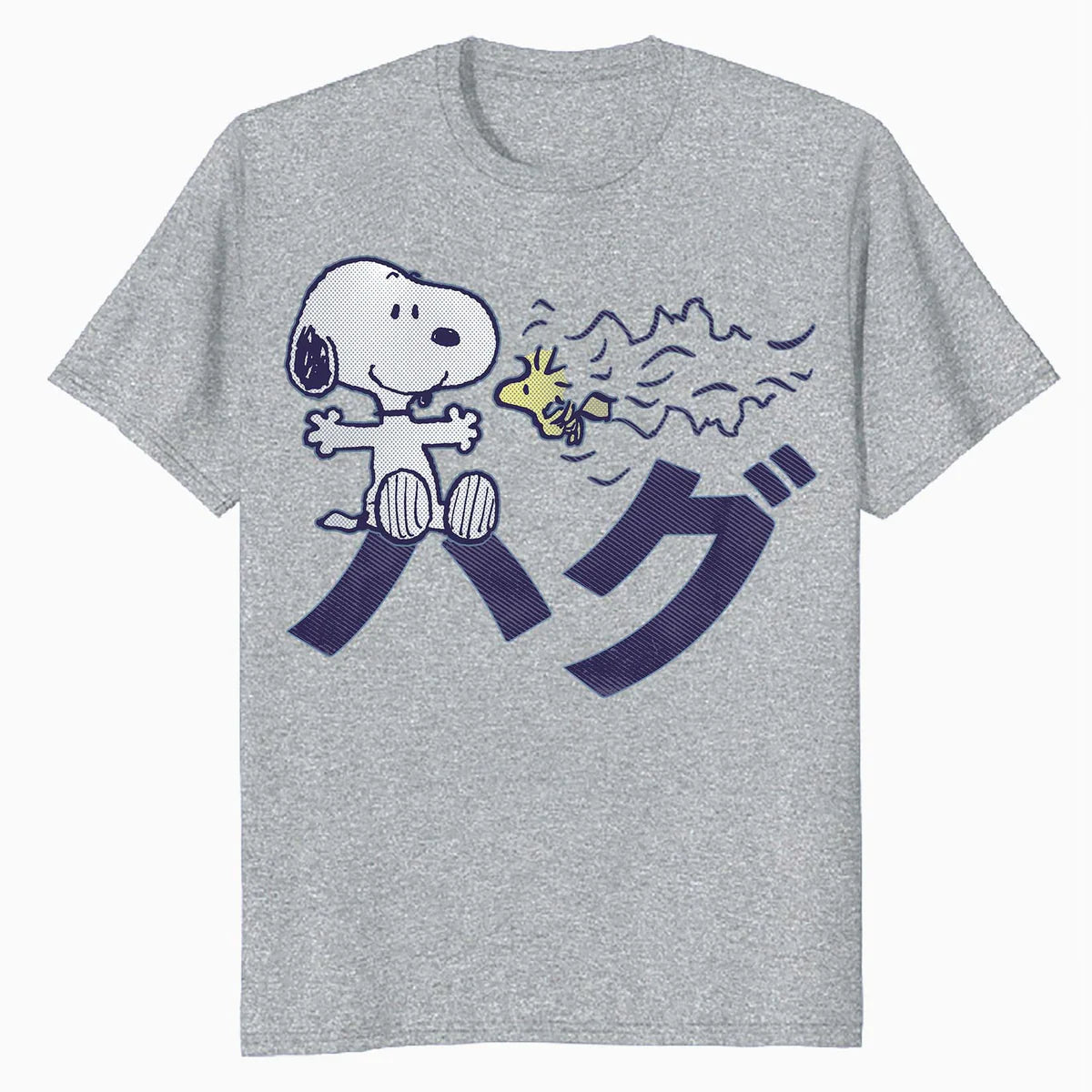 Peanuts Tokyo Snoopy Woodstock Japan Hugs Kanji Love BFF XO Official Men's T-Shirt