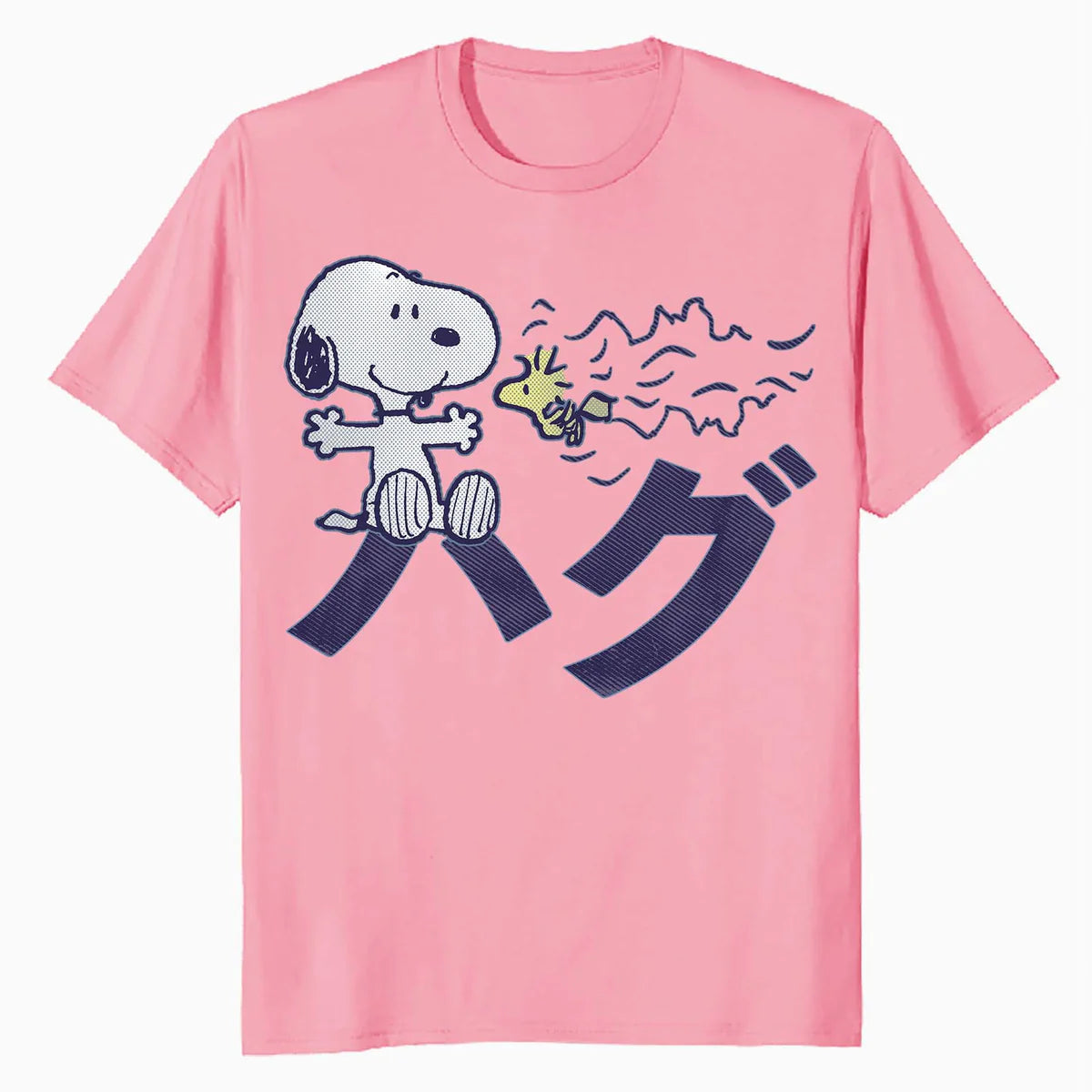 Peanuts Tokyo Snoopy Woodstock Japan Hugs Kanji Love BFF XO Official Men's T-Shirt