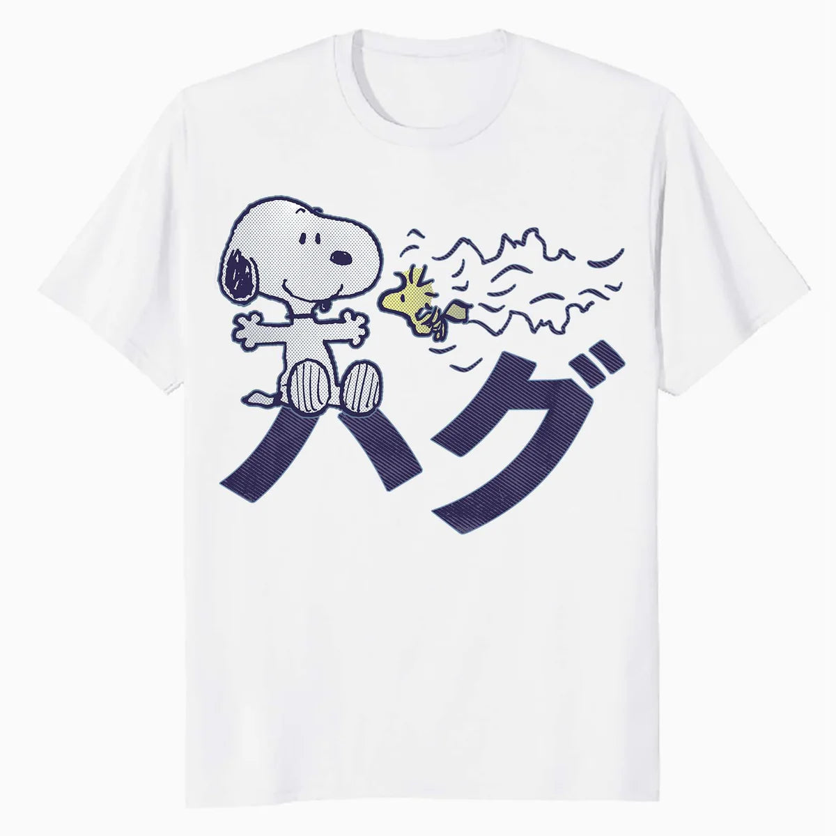 Peanuts Tokyo Snoopy Woodstock Japan Hugs Kanji Love BFF XO Official Men's T-Shirt