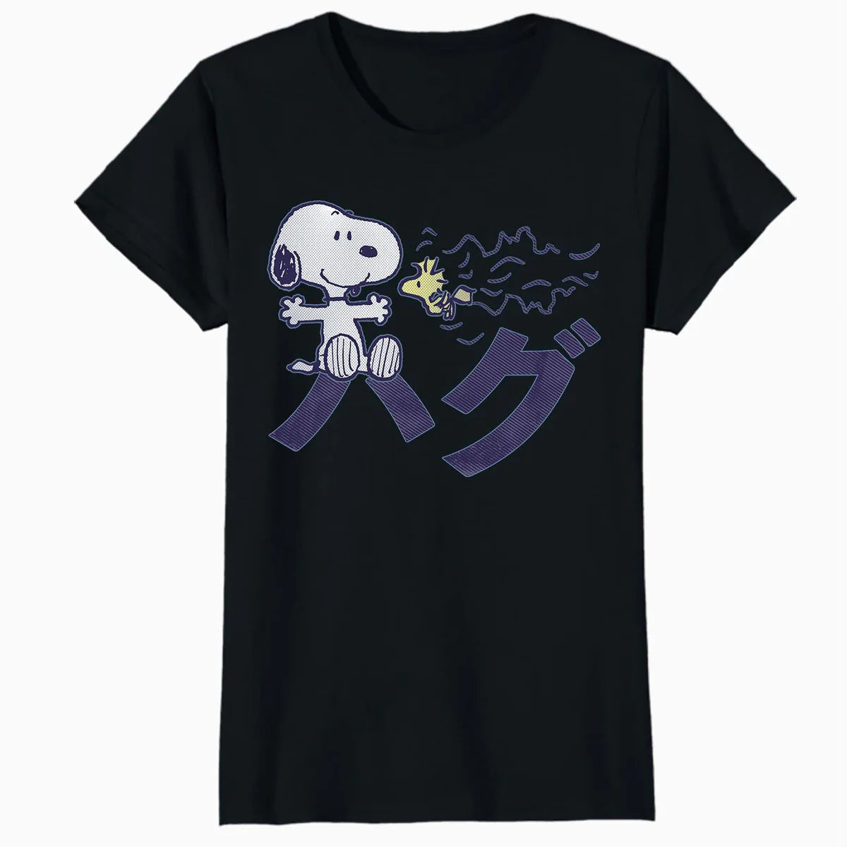 Peanuts Tokyo Snoopy Woodstock Japan Hugs Kanji Love BFF XO Official Women's SKINNY FIT T-Shirt
