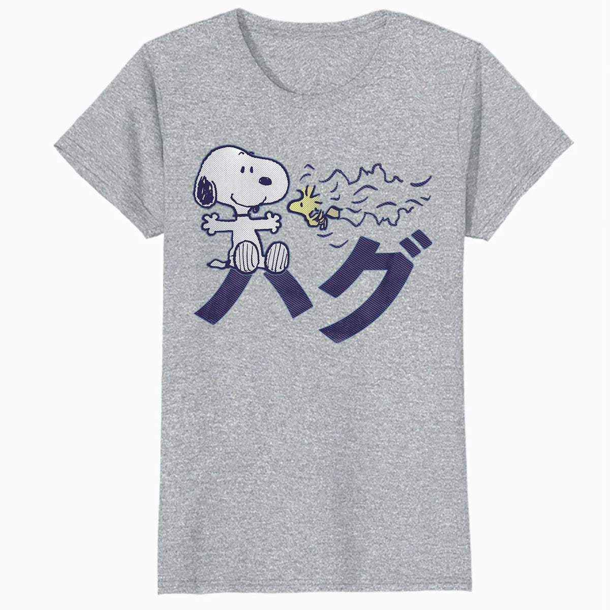 Peanuts Tokyo Snoopy Woodstock Japan Hugs Kanji Love BFF XO Official Women's SKINNY FIT T-Shirt