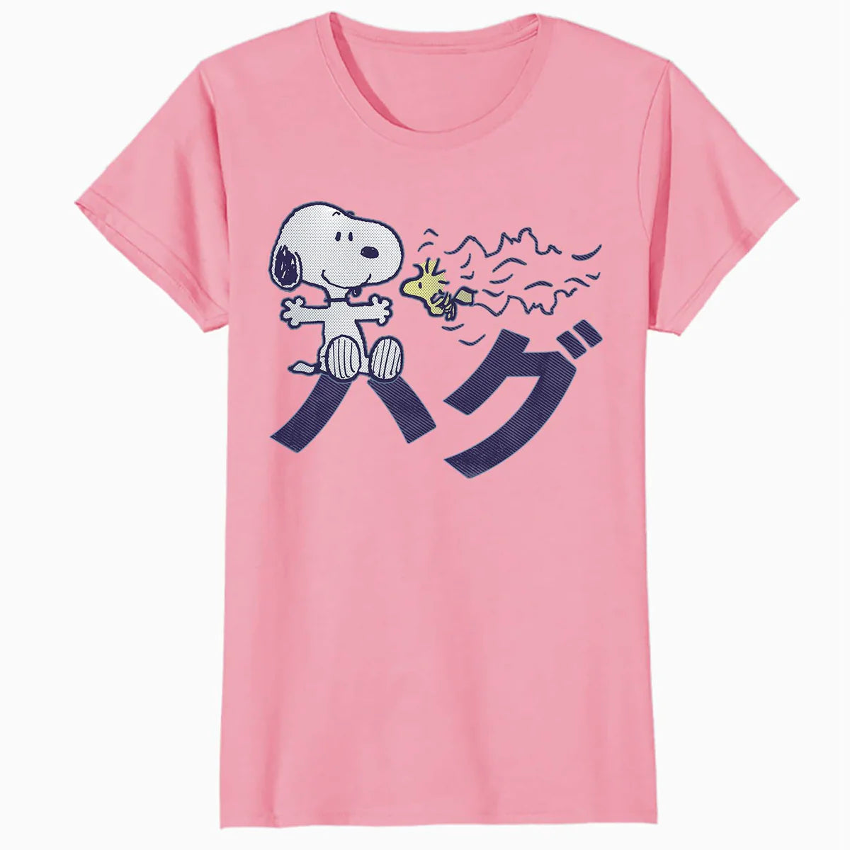 Peanuts Tokyo Snoopy Woodstock Japan Hugs Kanji Love BFF XO Official Women's SKINNY FIT T-Shirt