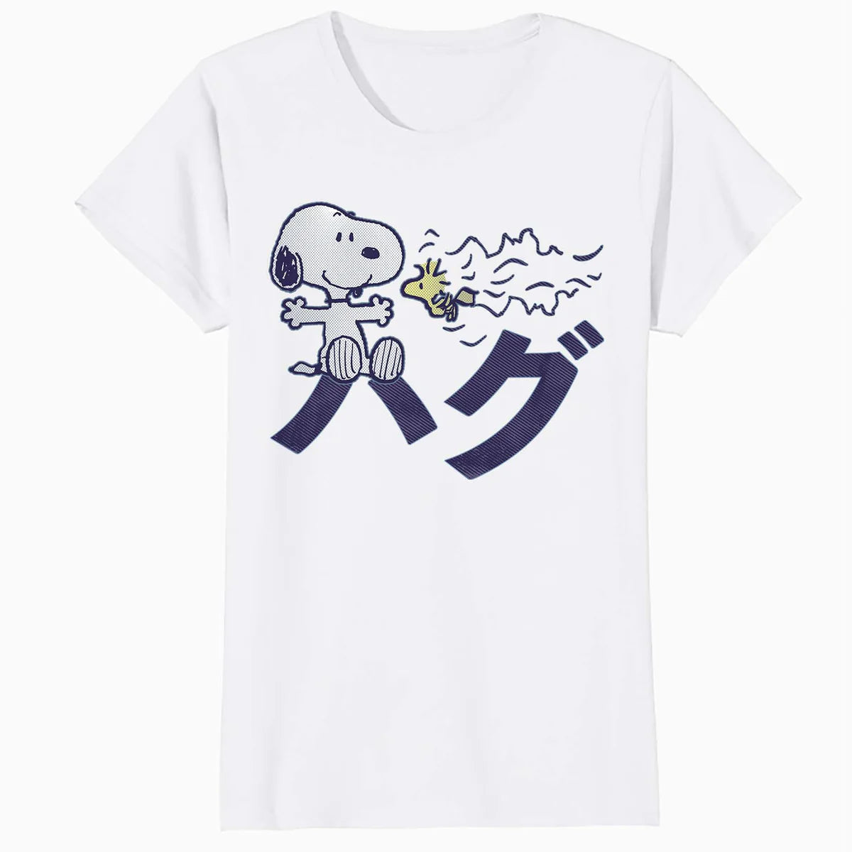 Peanuts Tokyo Snoopy Woodstock Japan Hugs Kanji Love BFF XO Official Women's SKINNY FIT T-Shirt