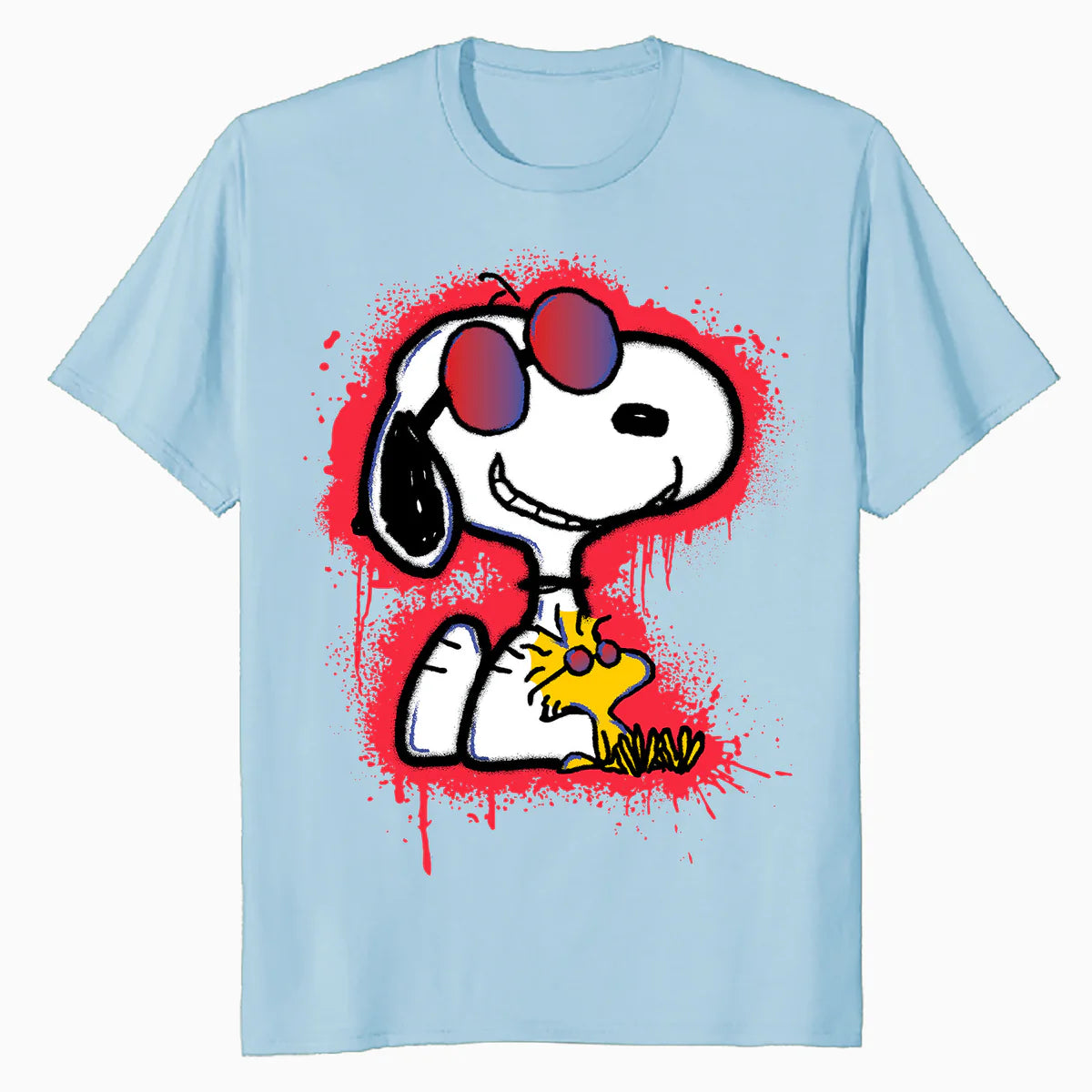 Peanuts Wyldstyle Snoopy Woodstock Graffiti Stencil Pop Art Official Men's T-Shirt