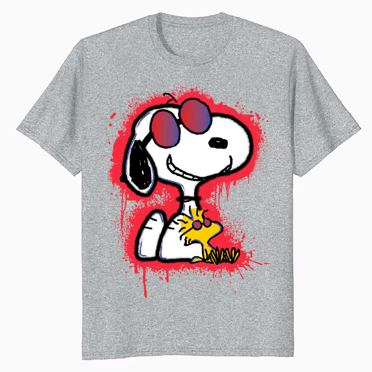 Peanuts Wyldstyle Snoopy Woodstock Graffiti Stencil Pop Art Official Men's T-Shirt
