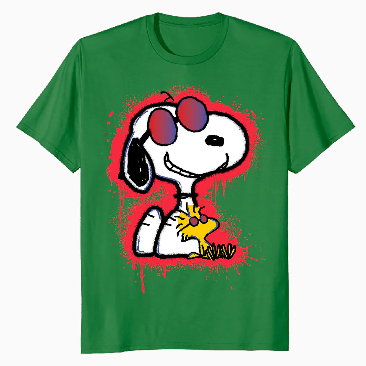 Peanuts Wyldstyle Snoopy Woodstock Graffiti Stencil Pop Art Official Men's T-Shirt