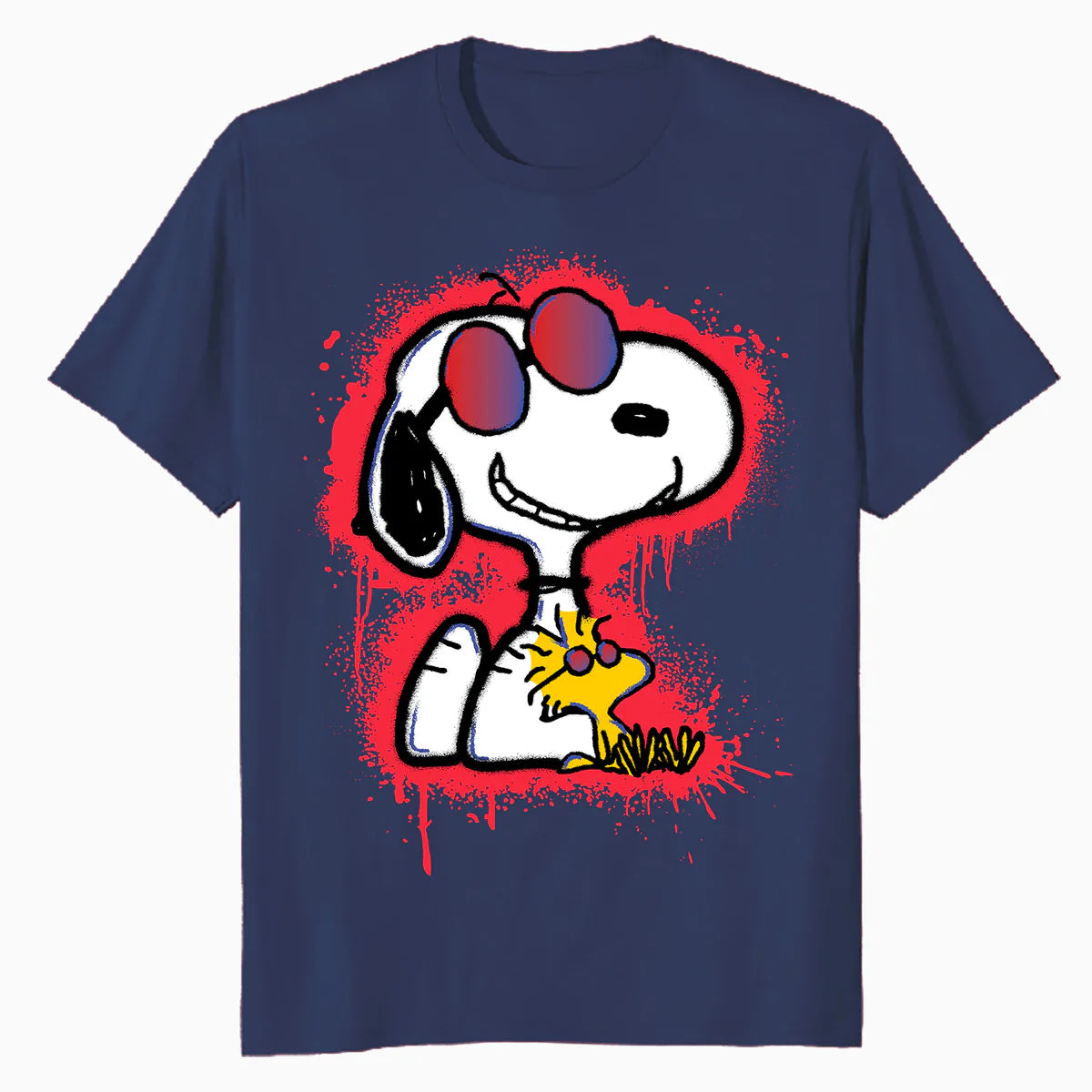 Peanuts Wyldstyle Snoopy Woodstock Graffiti Stencil Pop Art Official Men's T-Shirt