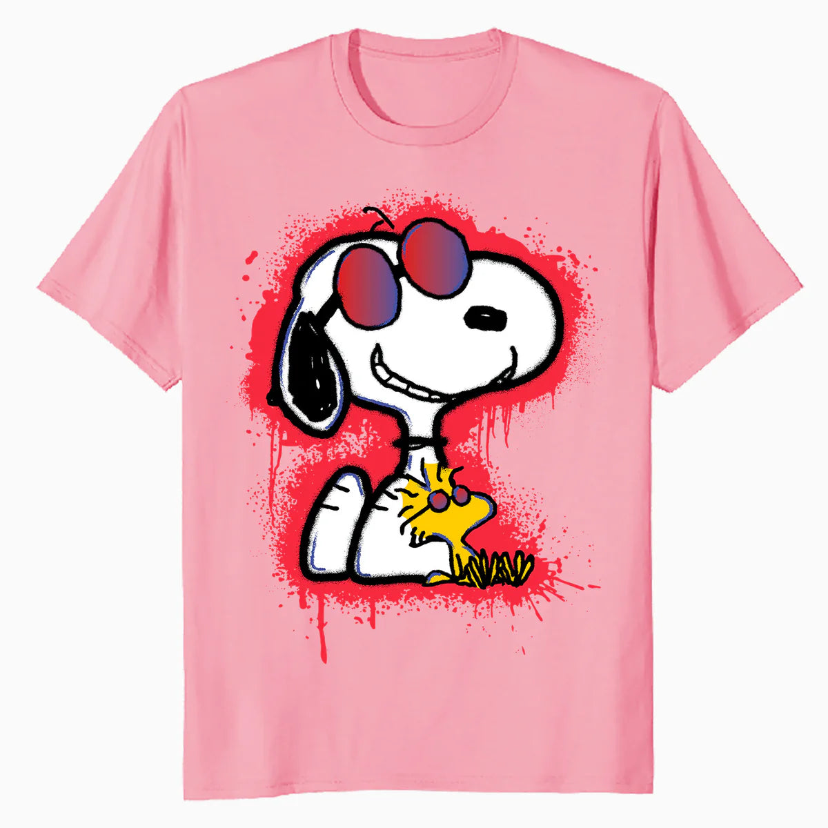 Peanuts Wyldstyle Snoopy Woodstock Graffiti Stencil Pop Art Official Men's T-Shirt
