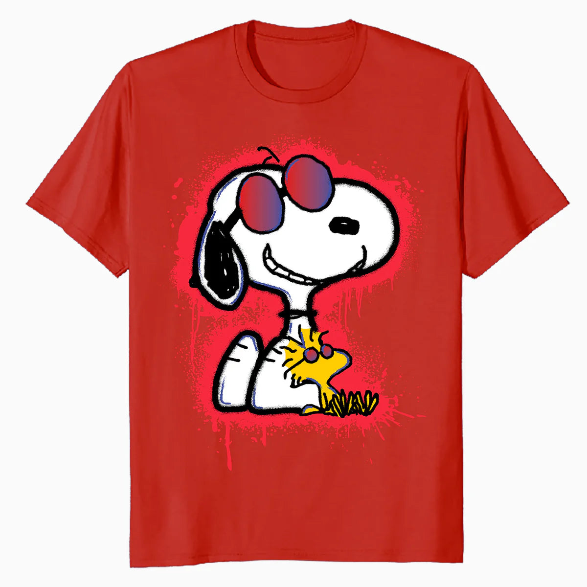 Peanuts Wyldstyle Snoopy Woodstock Graffiti Stencil Pop Art Official Men's T-Shirt