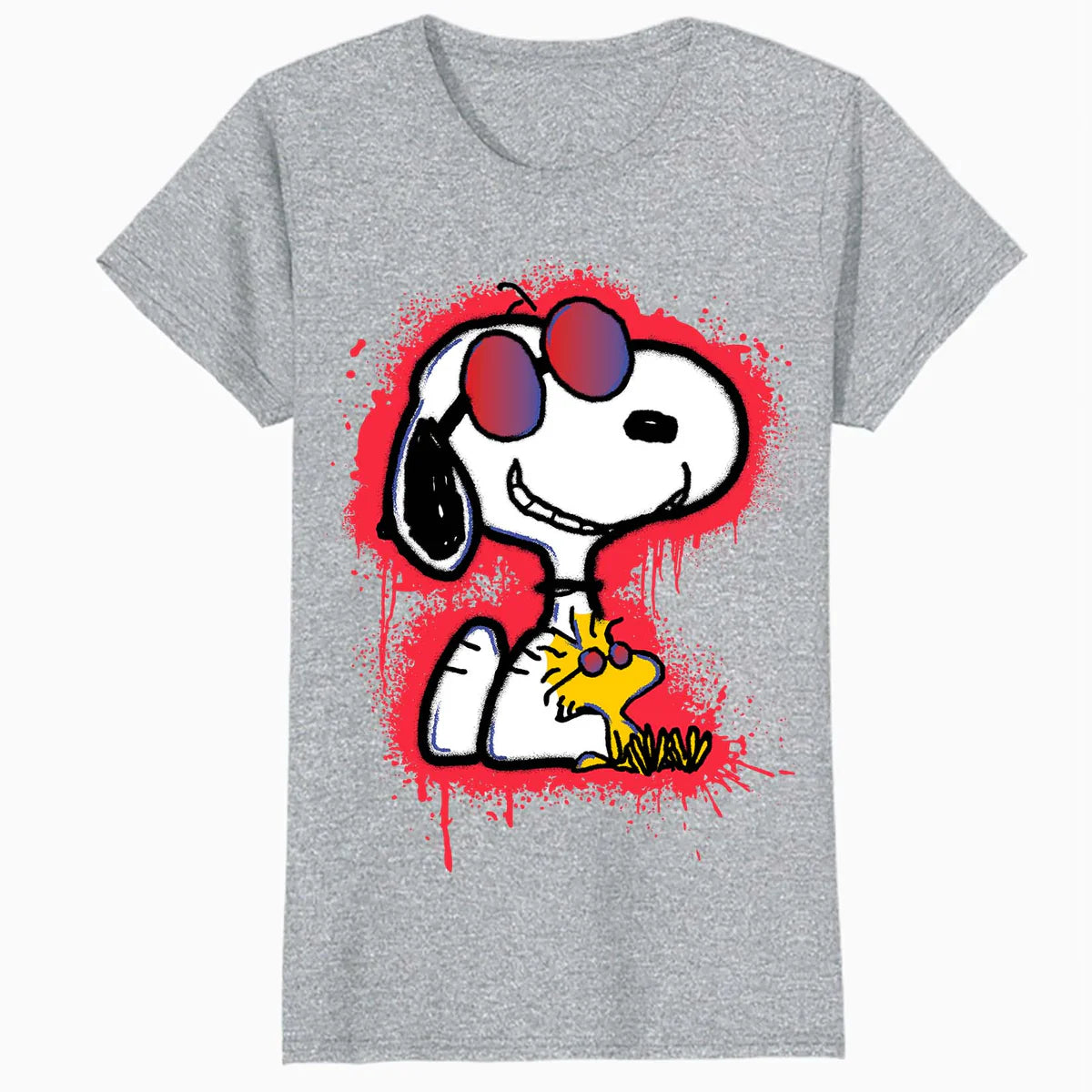 Peanuts Wyldstyle Snoopy Woodstock Graffiti Stencil Pop Art Official Women's SKINNY FIT T-Shirt