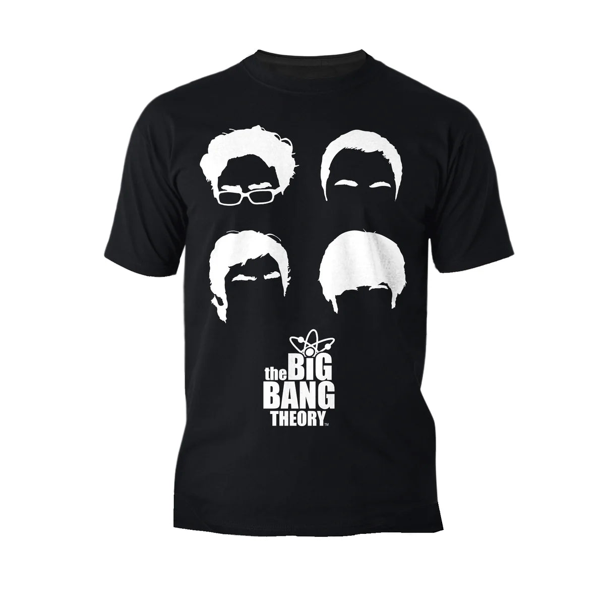 Big Bang Theory + Logo Group Hair Official Men's T-shirt
