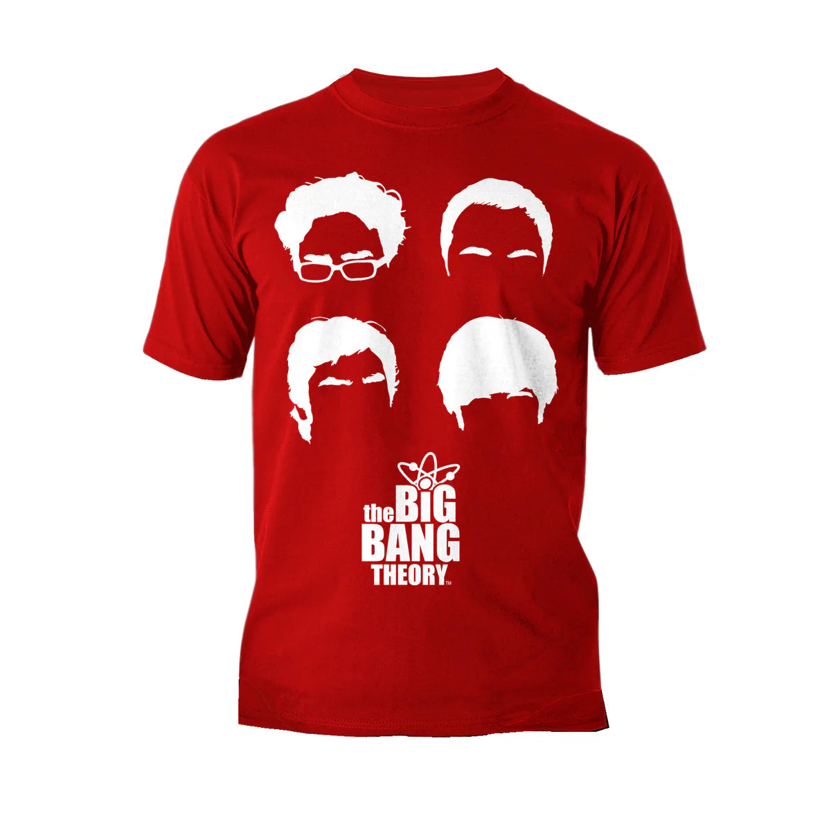 Big Bang Theory + Logo Group Hair Official Men's T-shirt