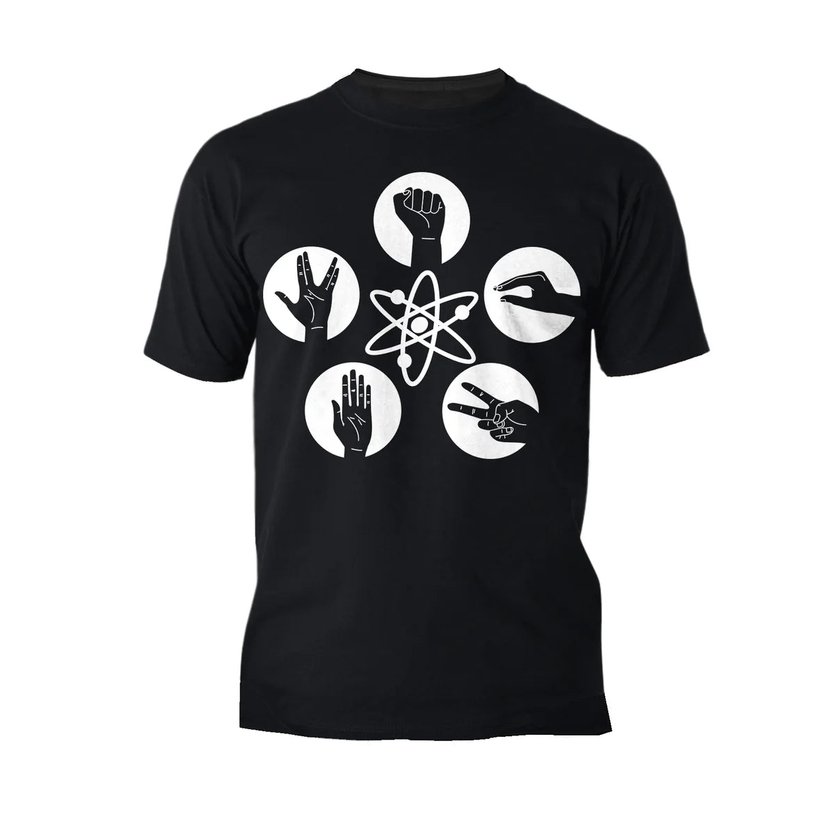 Big Bang Theory + Logo Rock Lizard Spock Official Men's T-shirt