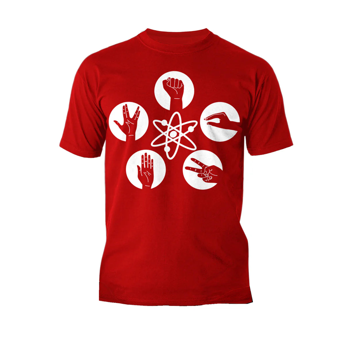 Big Bang Theory + Logo Rock Lizard Spock Official Men's T-shirt