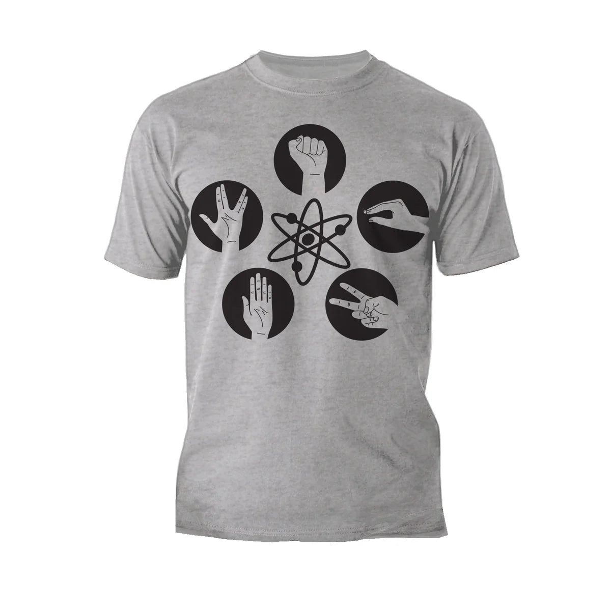 Big Bang Theory + Logo Rock Lizard Spock Official Men's T-shirt