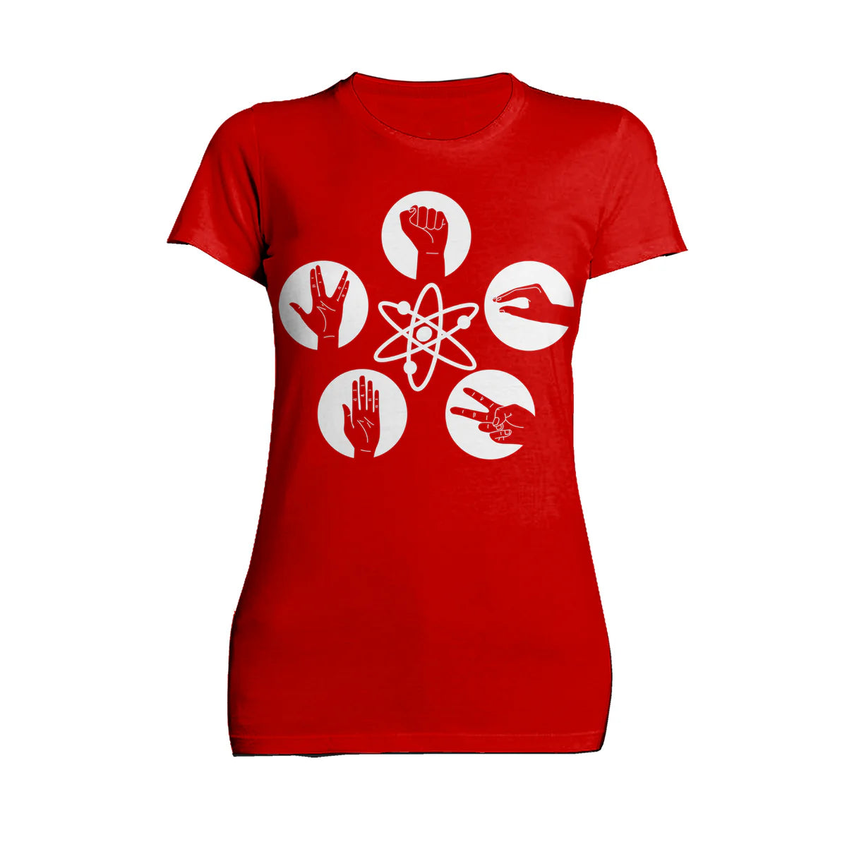 Big Bang Theory + Logo Rock Lizard Spock Official Women's T-shirt