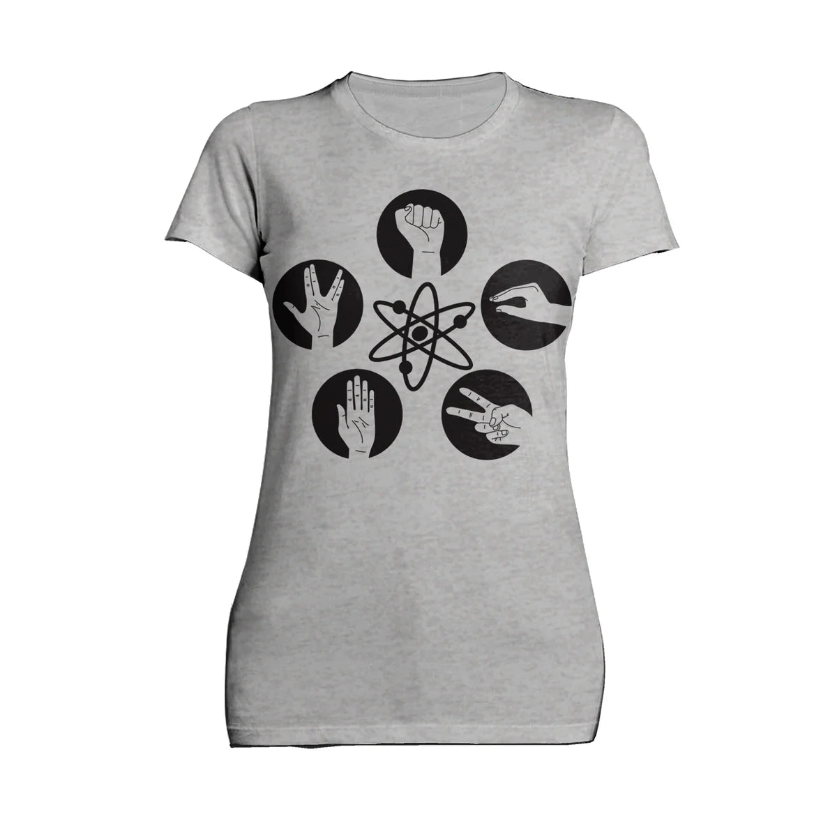 Big Bang Theory + Logo Rock Lizard Spock Official Women's T-shirt