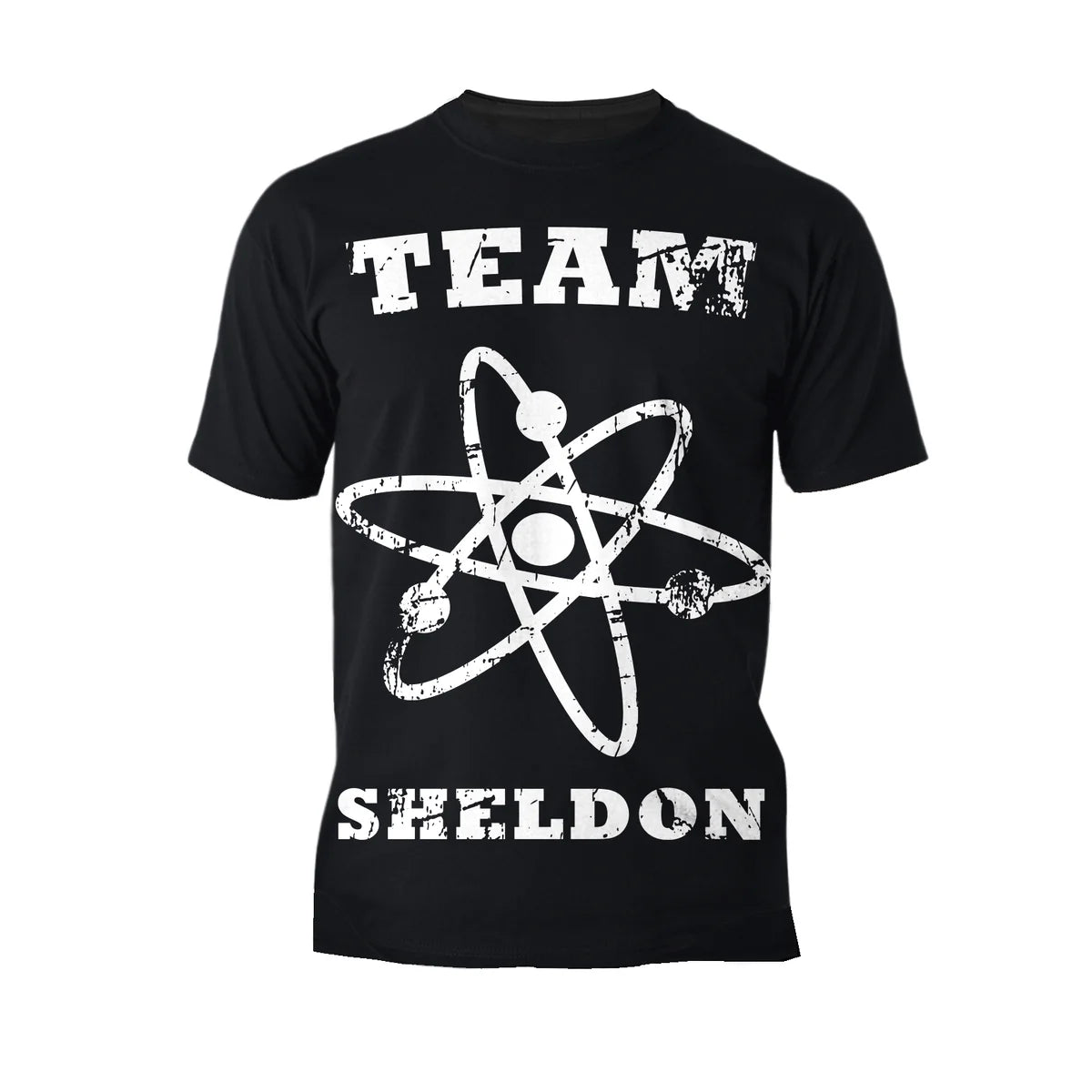 Big Bang Theory + Logo Team Sheldon Atom Official Men's T-shirt