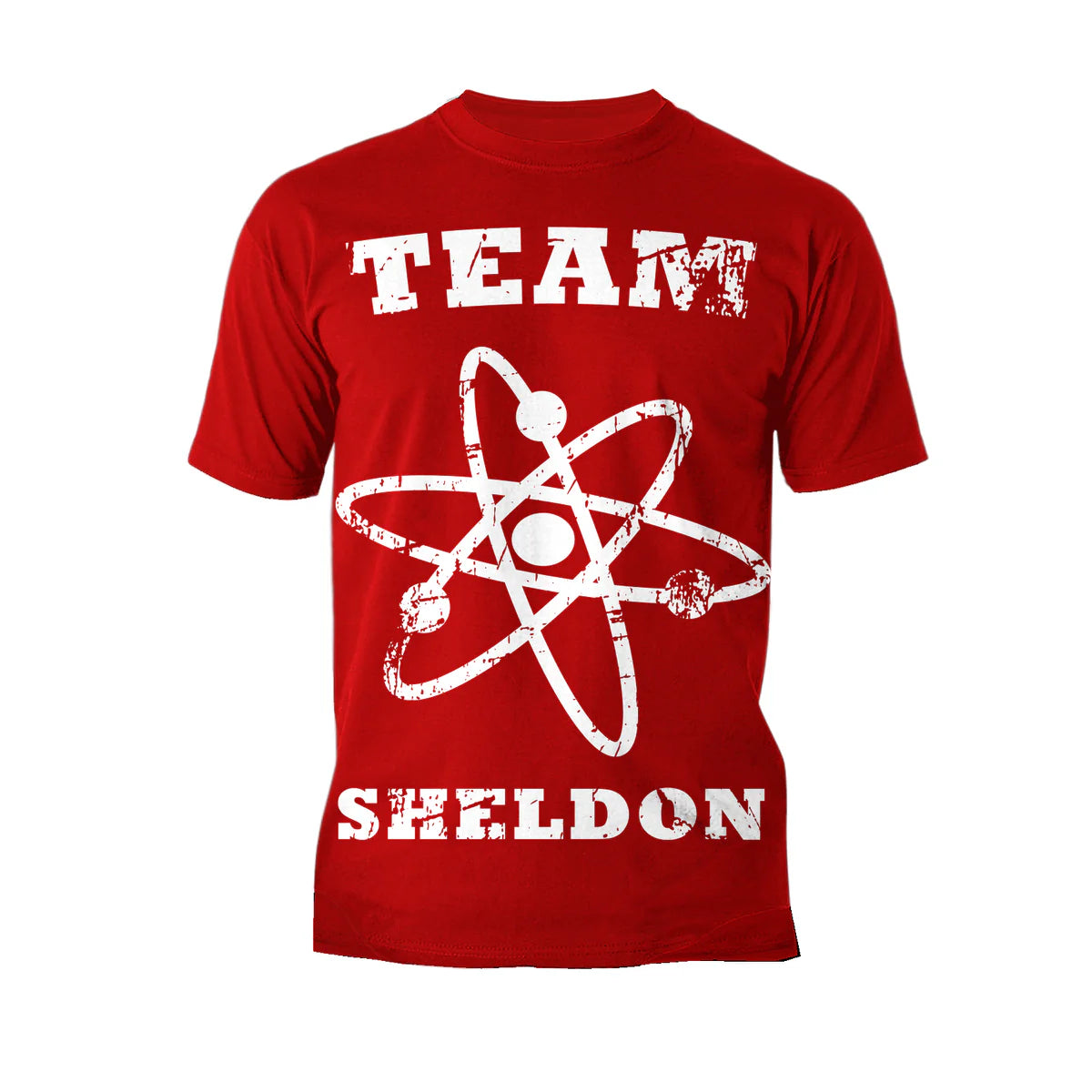 Big Bang Theory + Logo Team Sheldon Atom Official Men's T-shirt
