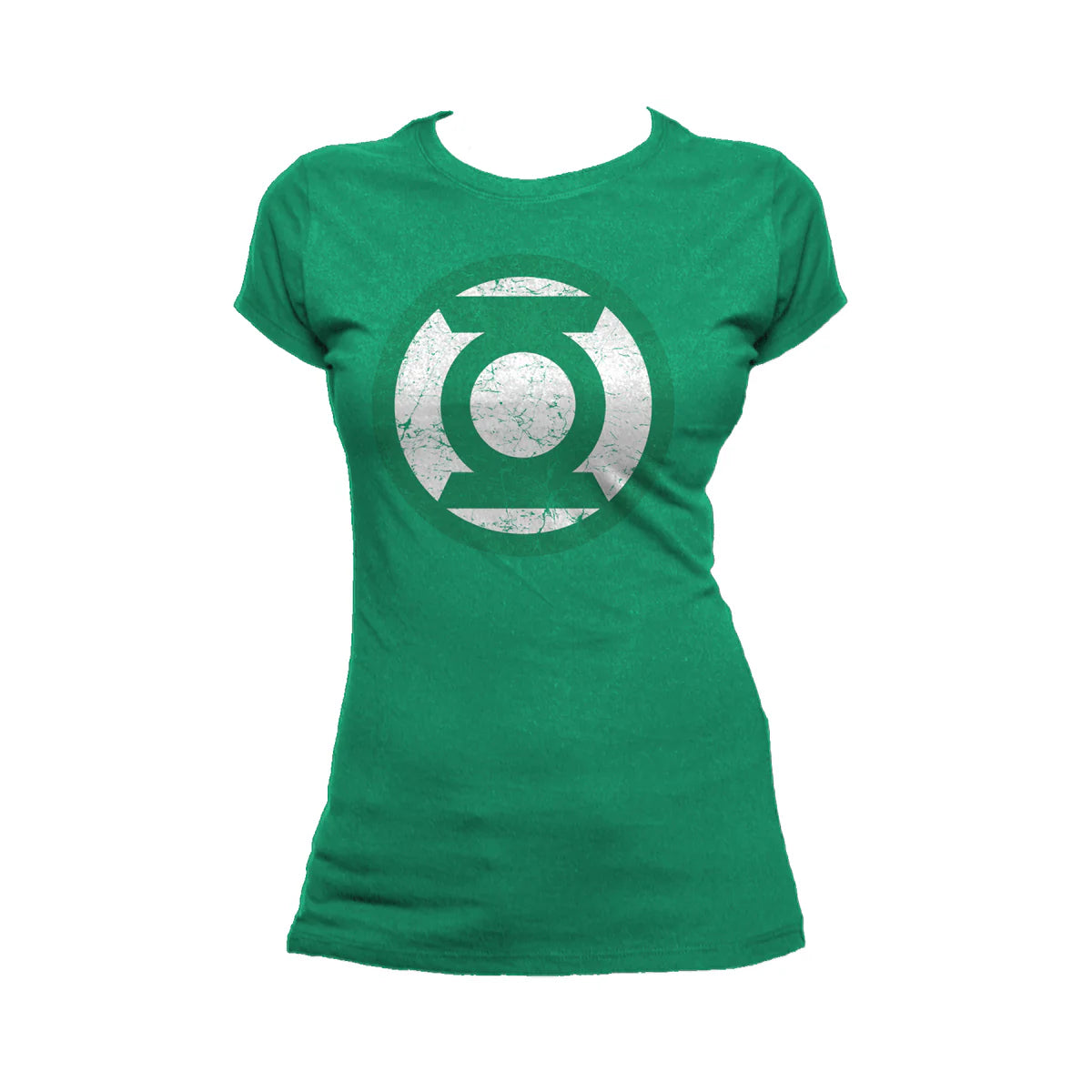 DC Comics Green Lantern Distressed Logo Official Women's T-shirt