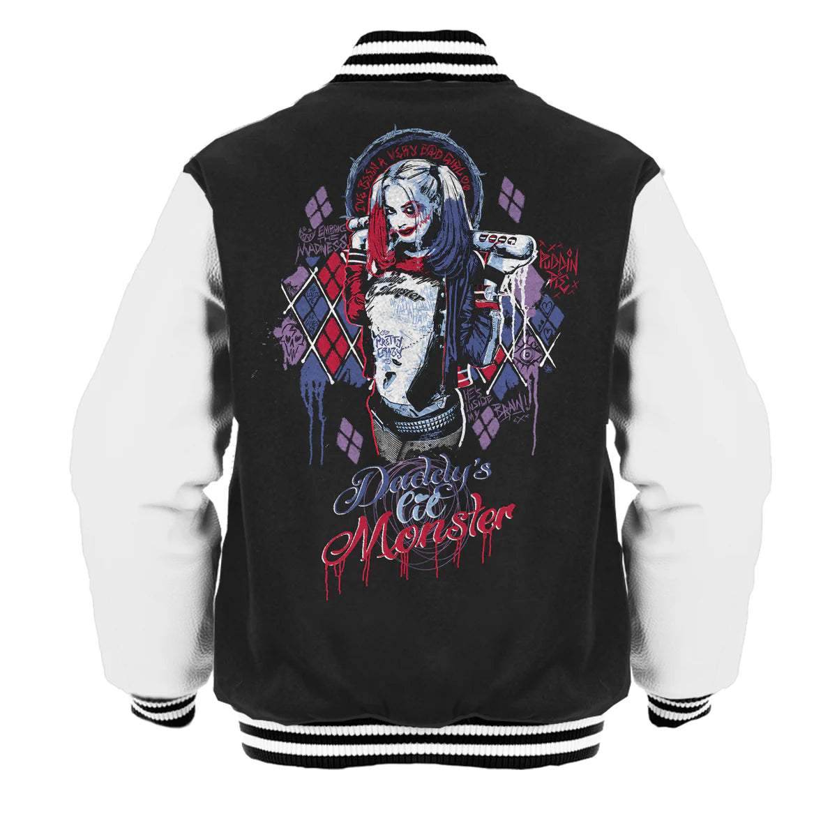 DC Suicide Squad Harley Quinn Lil Monster Official Varsity Jacket