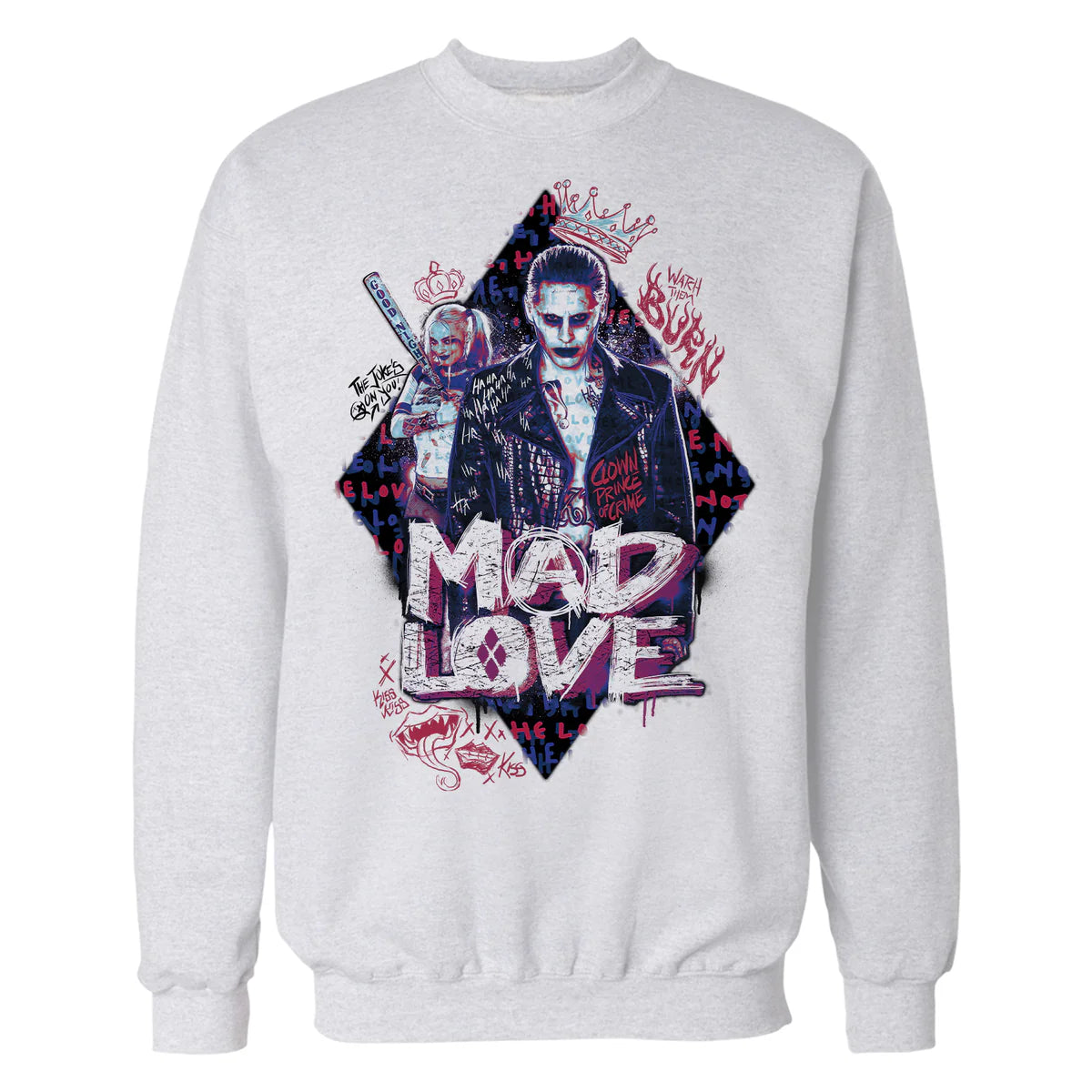 DC Suicide Squad Joker Harley Quinn Mad Love Official Sweatshirt