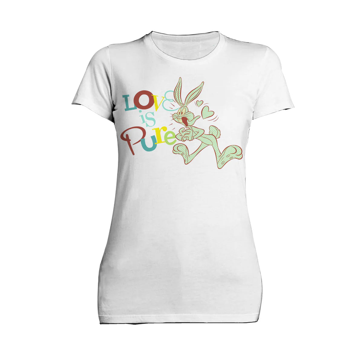 Looney Tunes Bugs Bunny Retro Love Pure Women's T-shirt