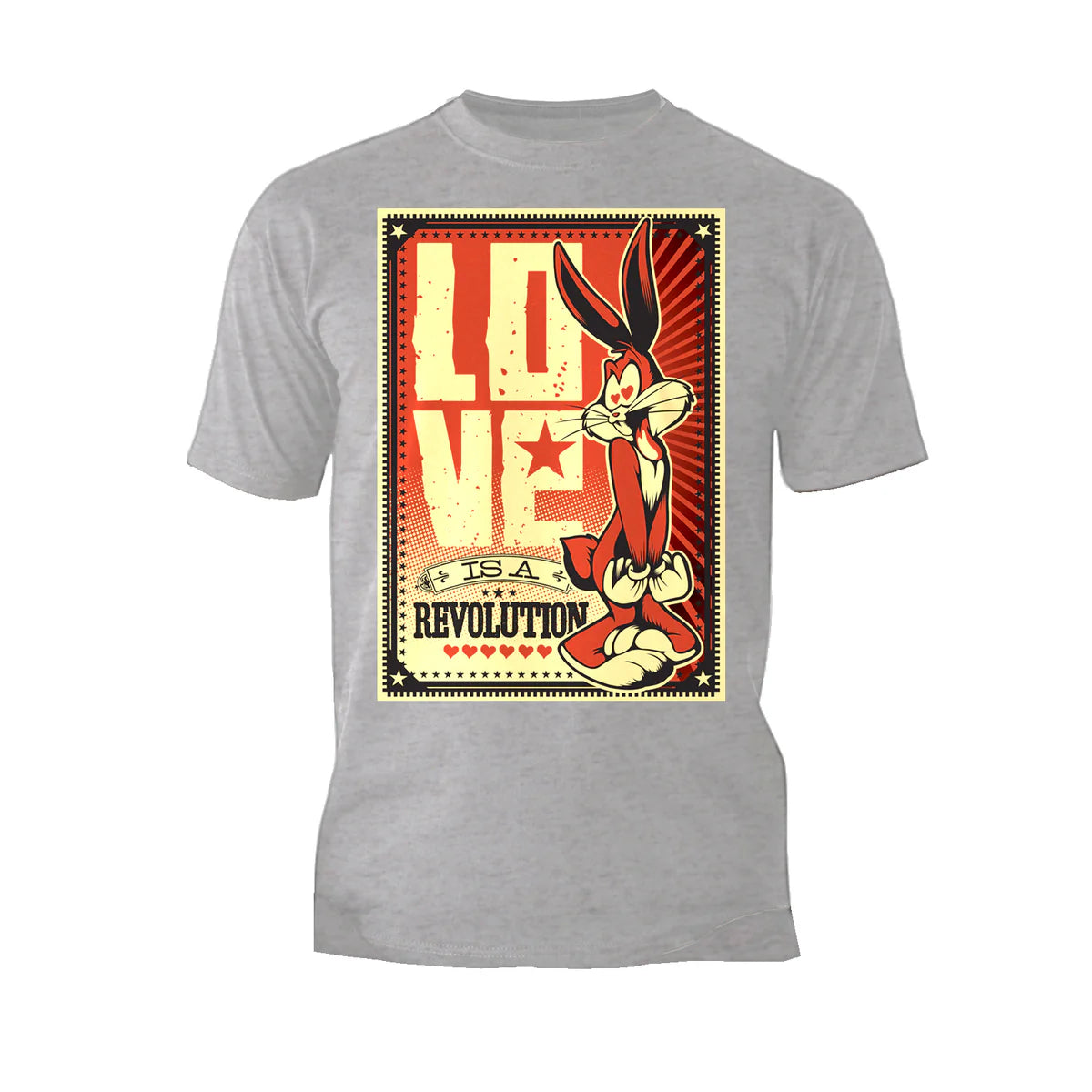 Looney Tunes Bugs Bunny Splash Love Revolution Official Men's T-shirt