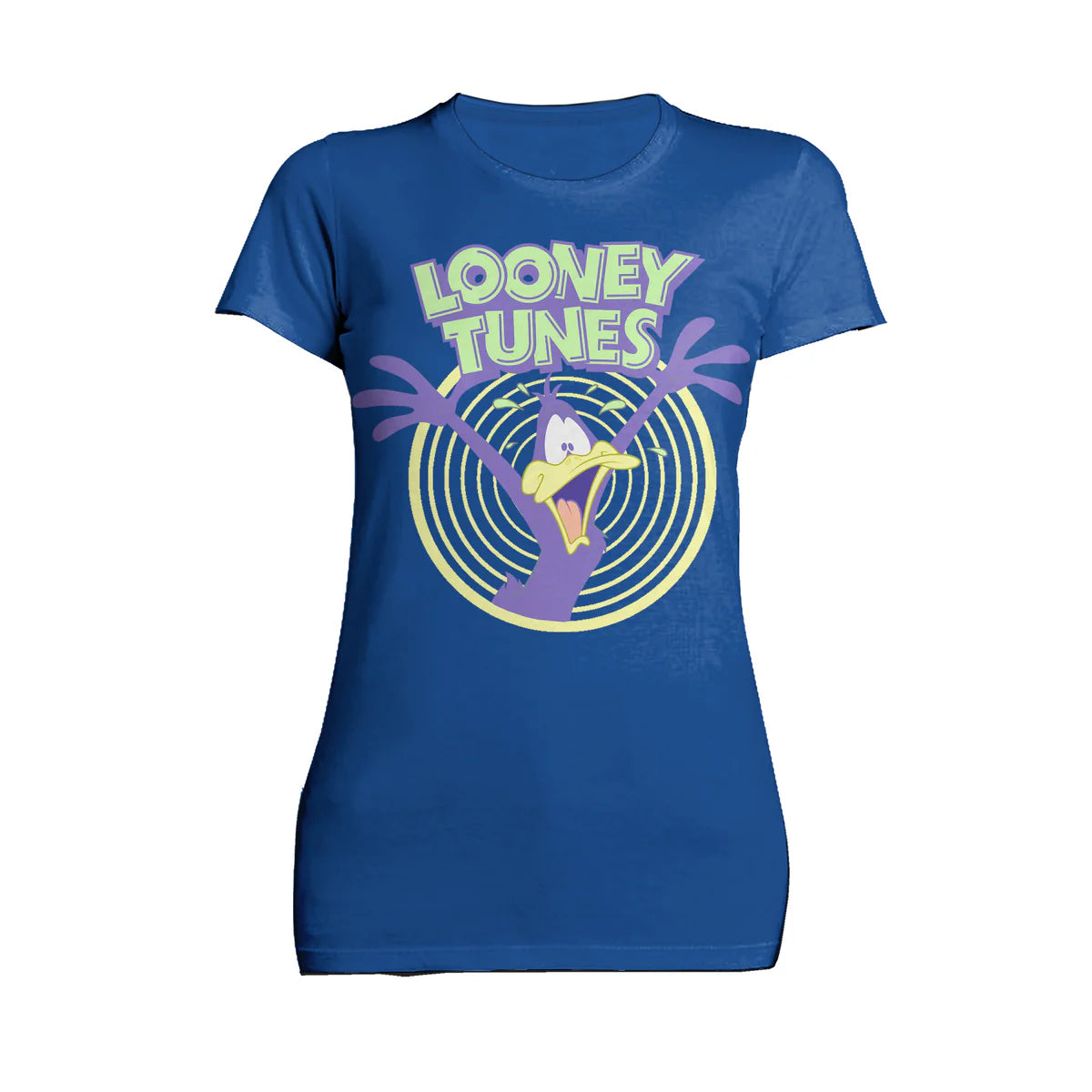 Looney Tunes Daffy Duck + Logo Crazy Official Women's T-shirt