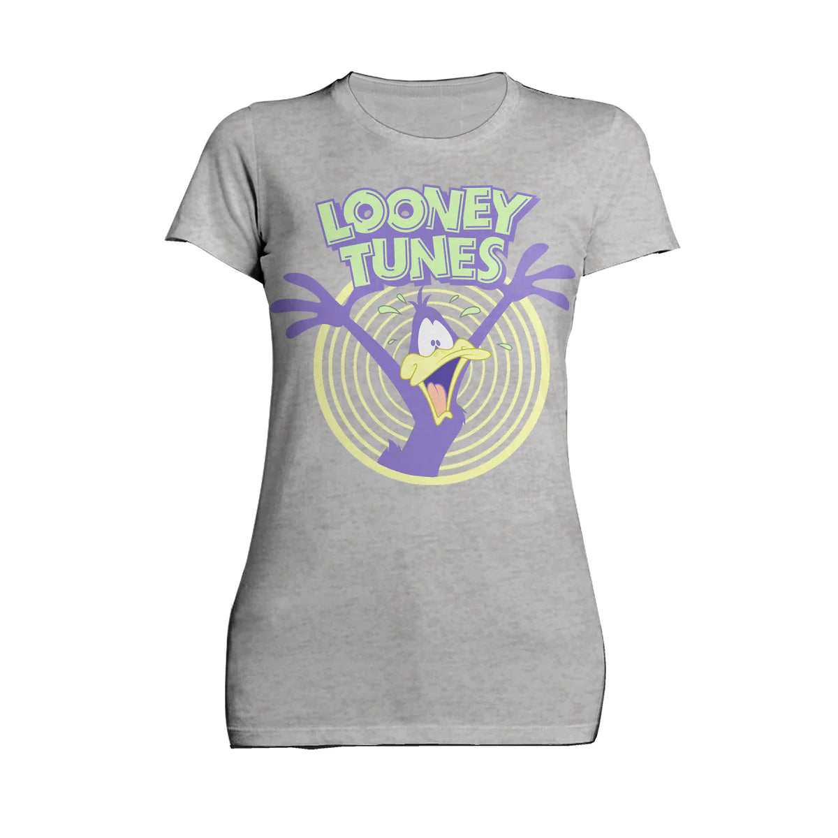 Looney Tunes Daffy Duck + Logo Crazy Official Women's T-shirt