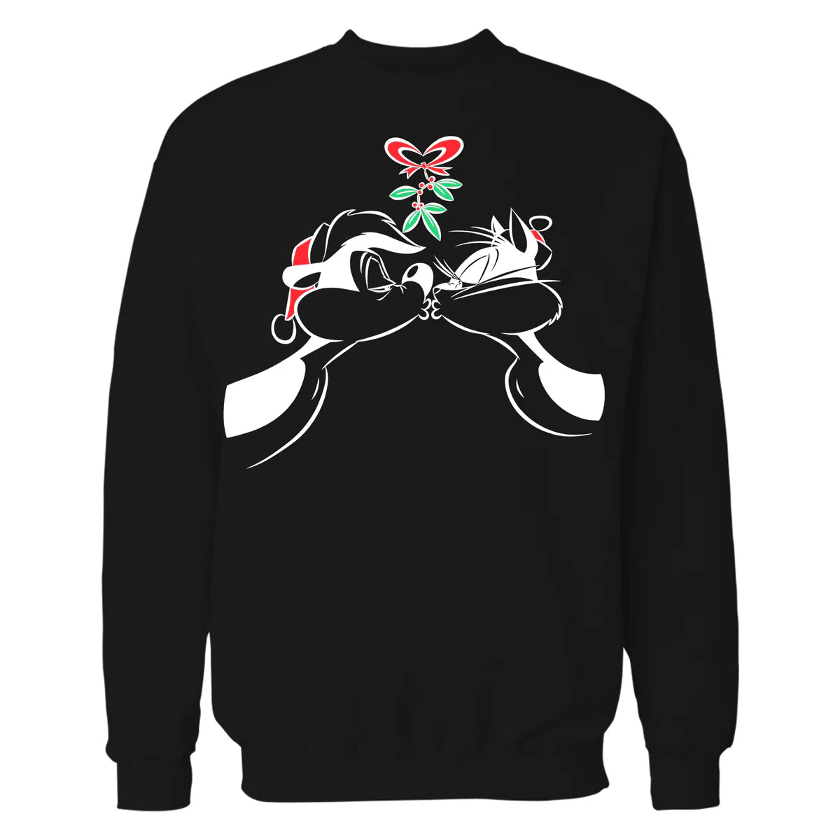 Looney Tunes Pepe Le Pew Xmas Kiss Official Sweatshirt