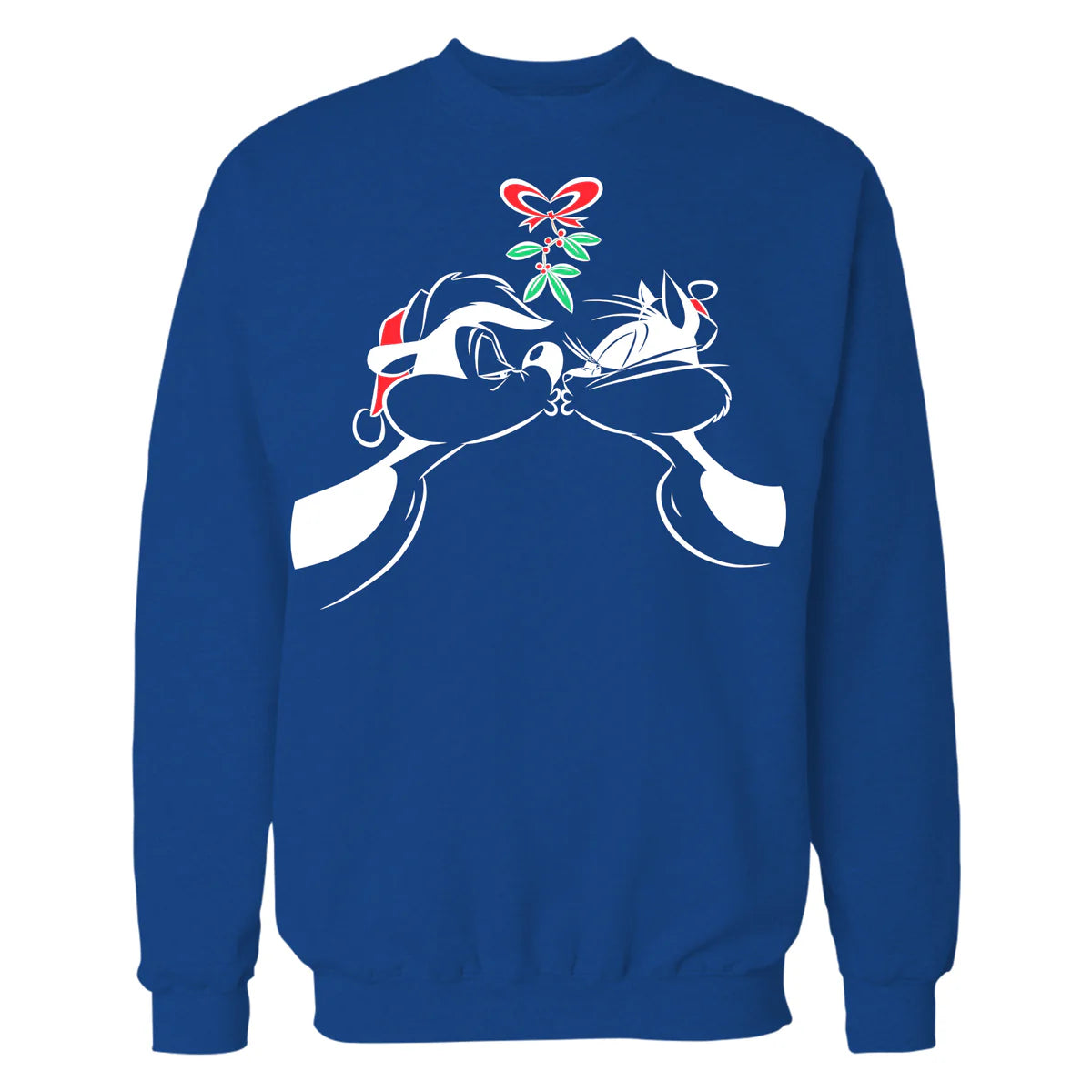 Looney Tunes Pepe Le Pew Xmas Kiss Official Sweatshirt