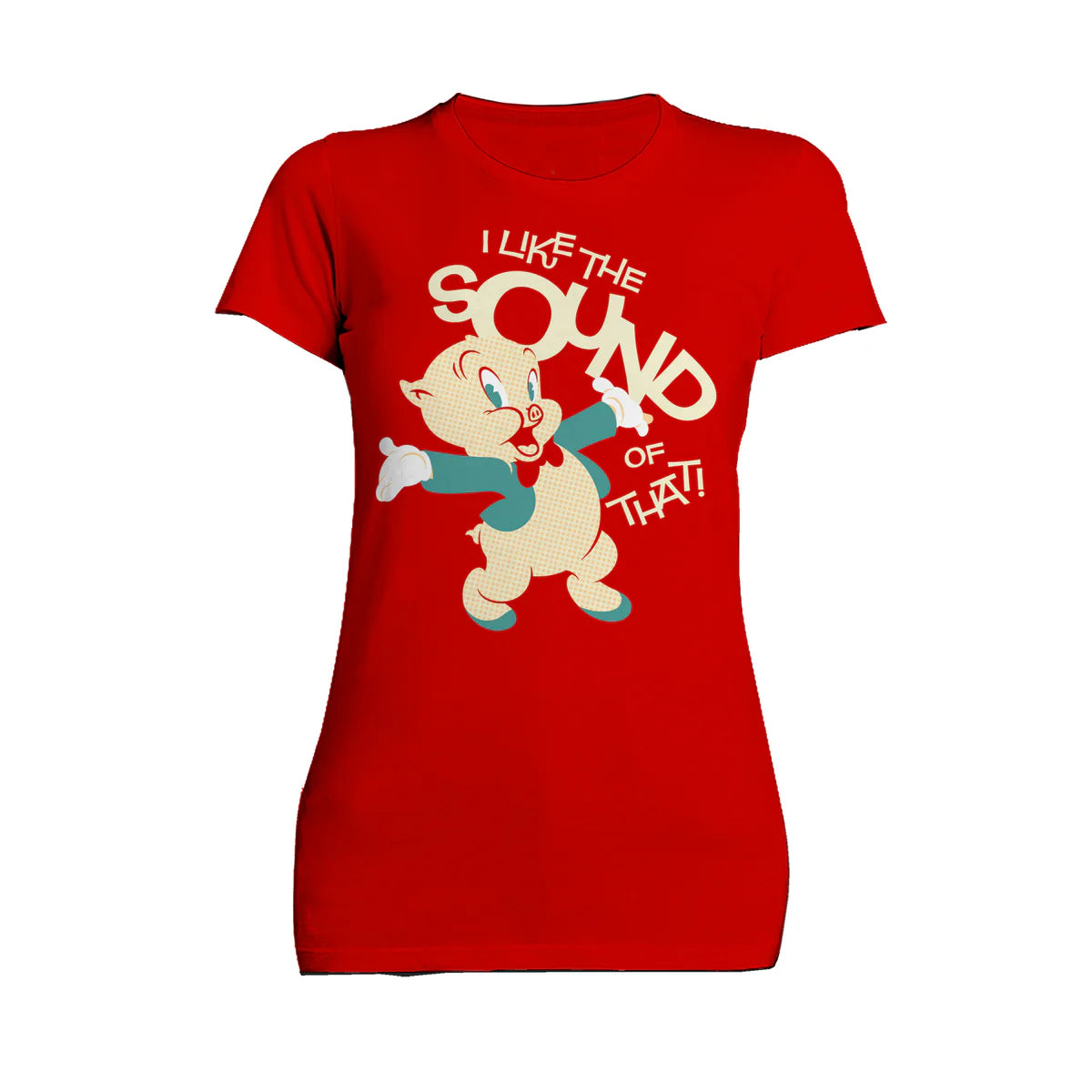 Looney Tunes Porky Pig Retro Like The Sound Women's T-shirt