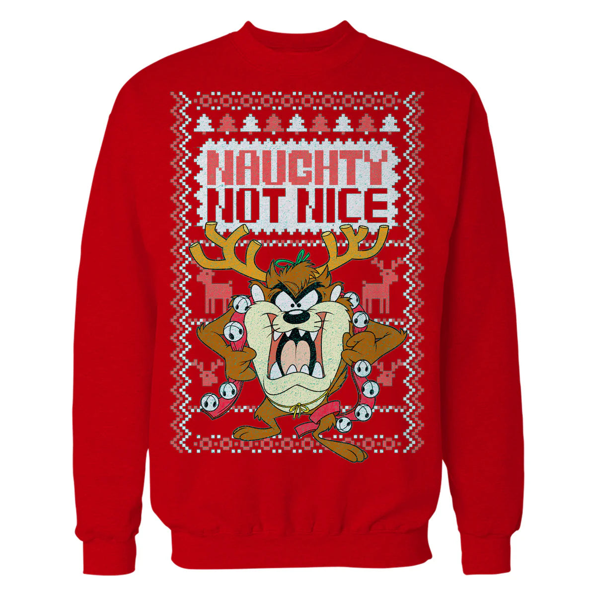 Looney Tunes Tasmanian Devil Xmas Naughty Official Sweatshirt