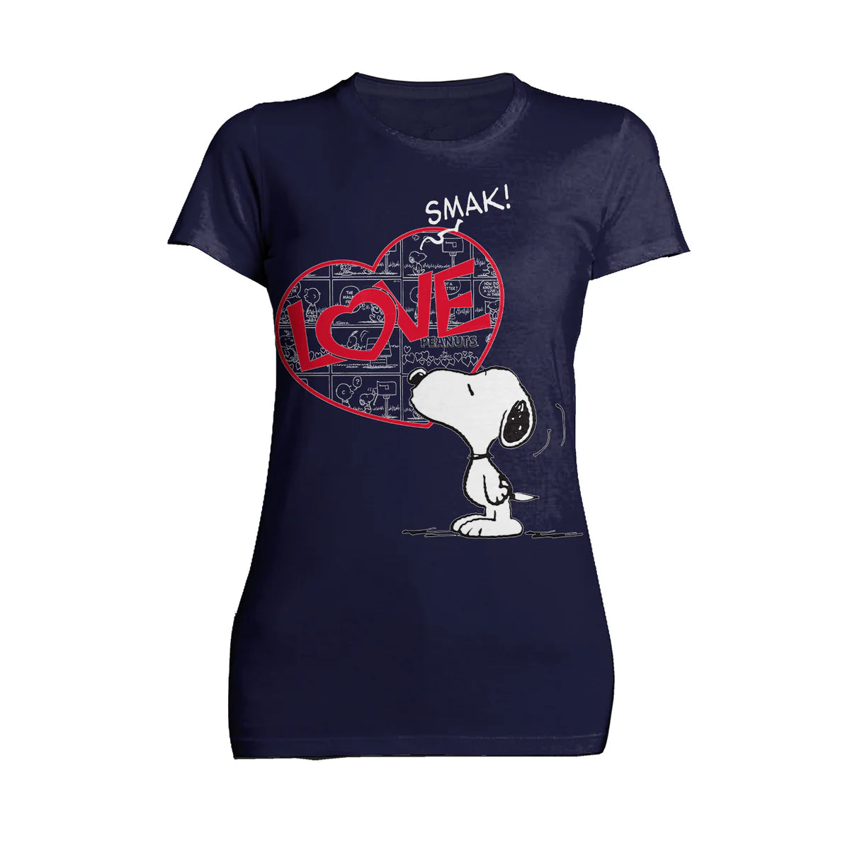 Peanuts Snoopy Comic Love Smak Official Women's T-shirt