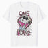 Peanuts Snoopy Joe Cool One Love Glitch Vintage Valentines Official Men's T-Shirt