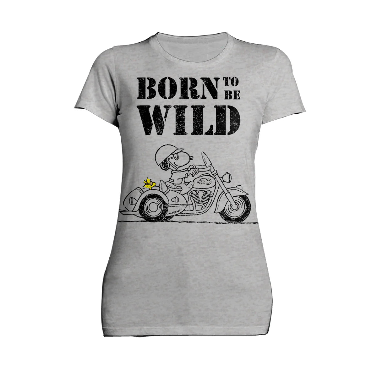 Peanuts Snoopy Woodstock Sketch Born Wild Official Women's T-shirt