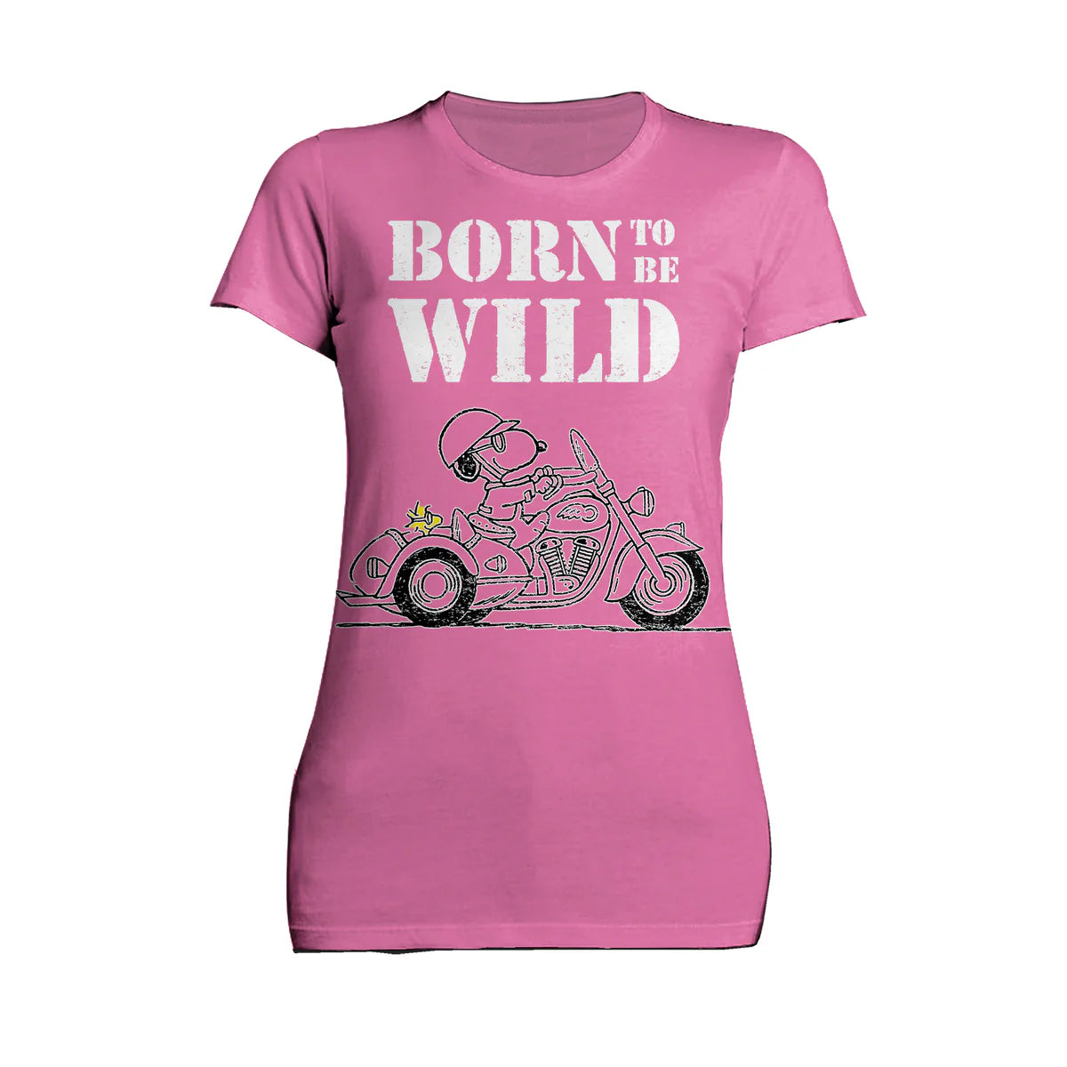 Peanuts Snoopy Woodstock Sketch Born Wild Official Women's T-shirt