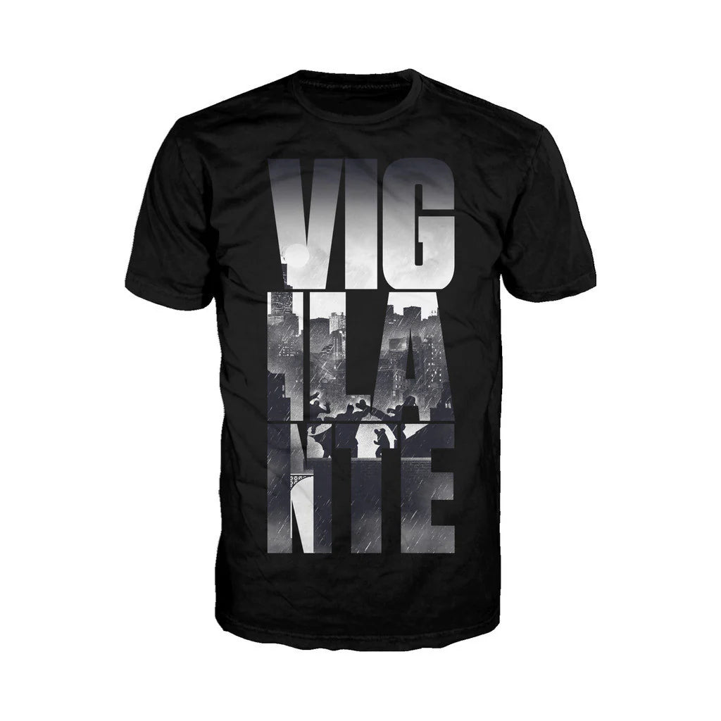 DC Batman V Superman Batman Verb Vigilante Official Men's T-shirt