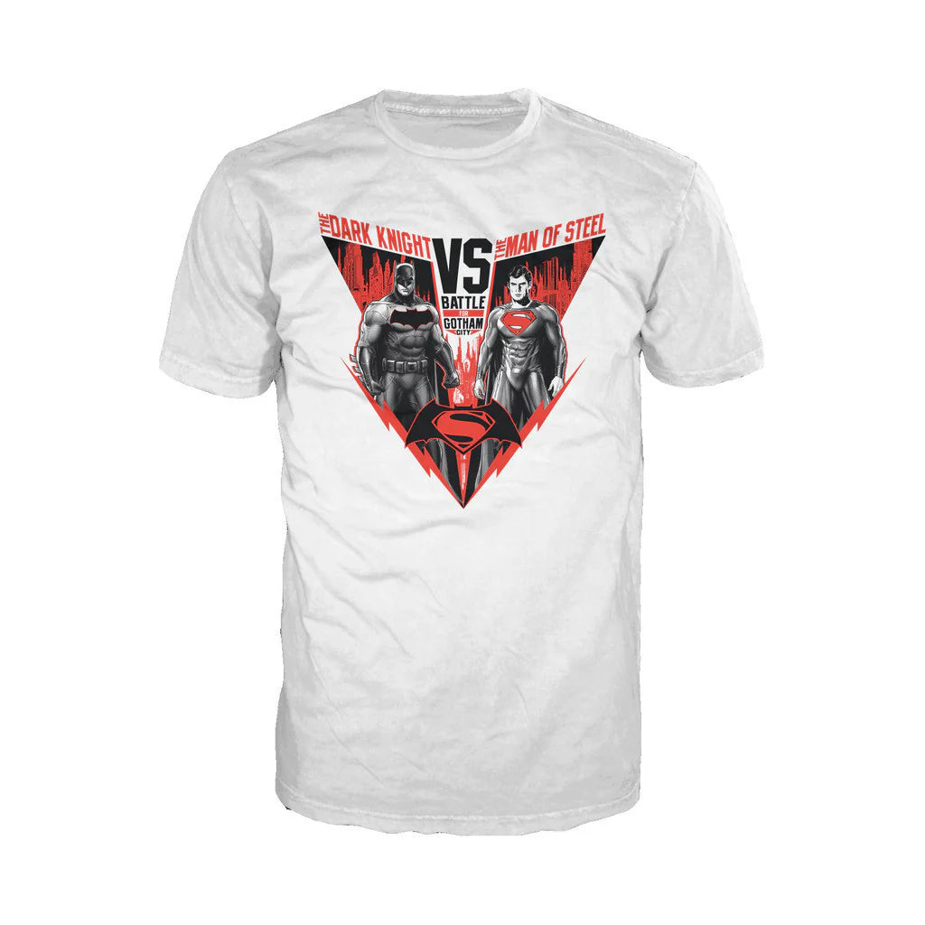 DC Batman V Superman Poster Match Official Men's T-shirt
