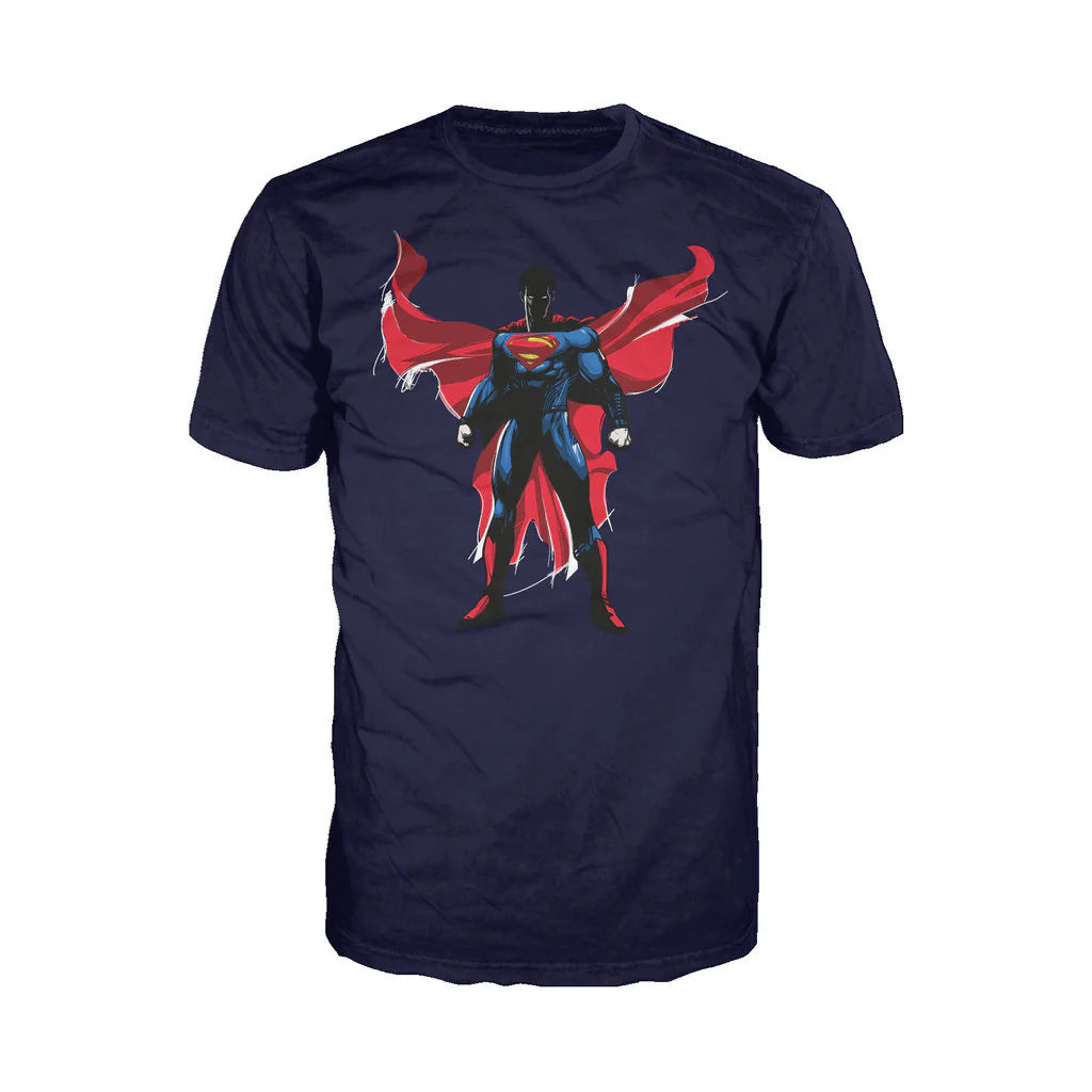 DC Batman V Superman Superman Character Cape Official Men's T-shirt