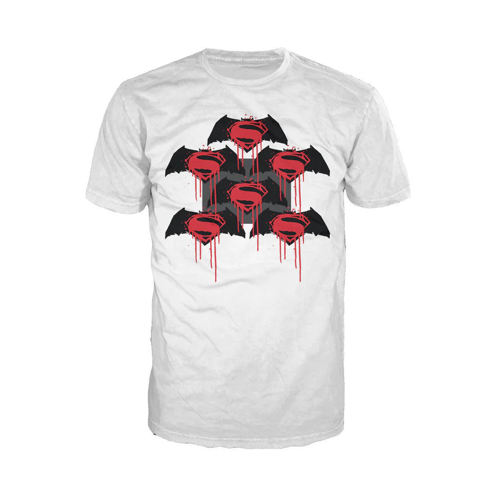 DC Batman V Superman Logo Graff Official Men's T-shirt