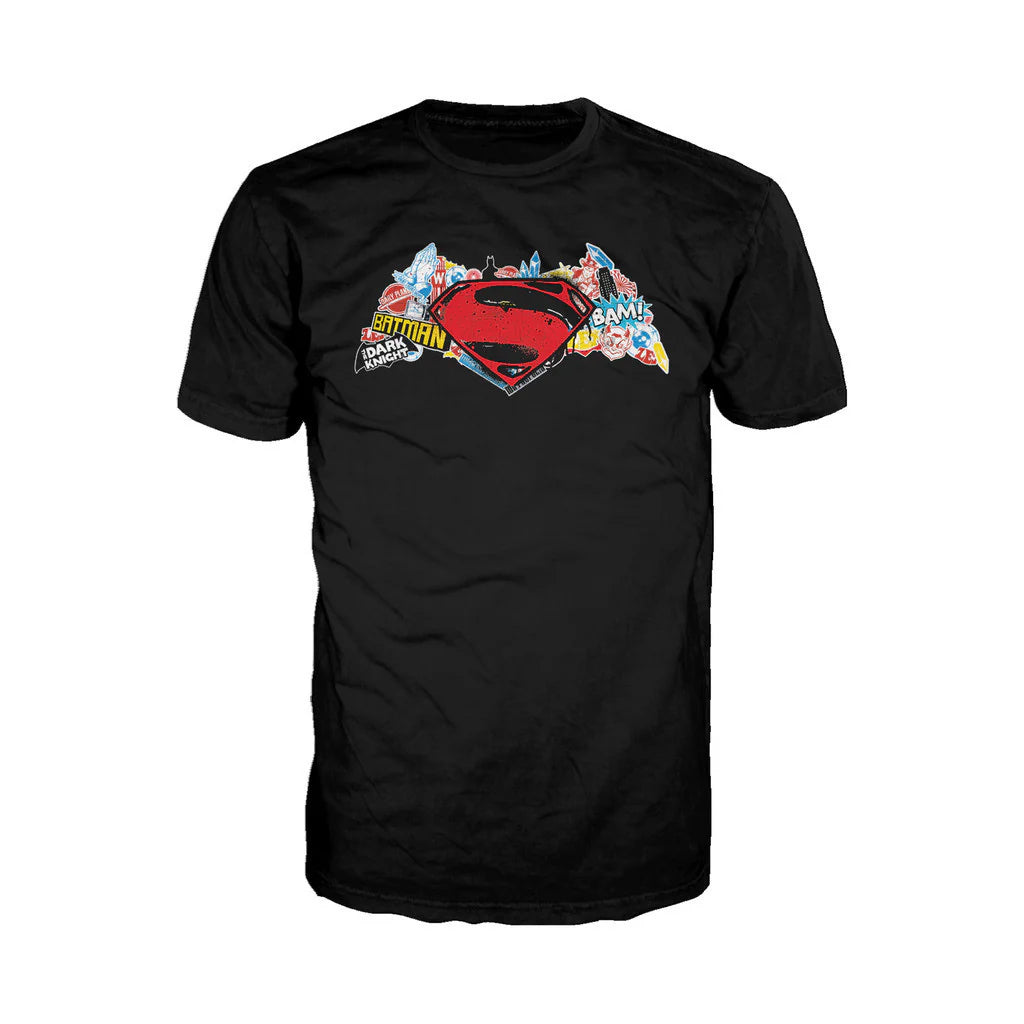 DC Batman V Superman Logo Stencil Official Men's T-shirt