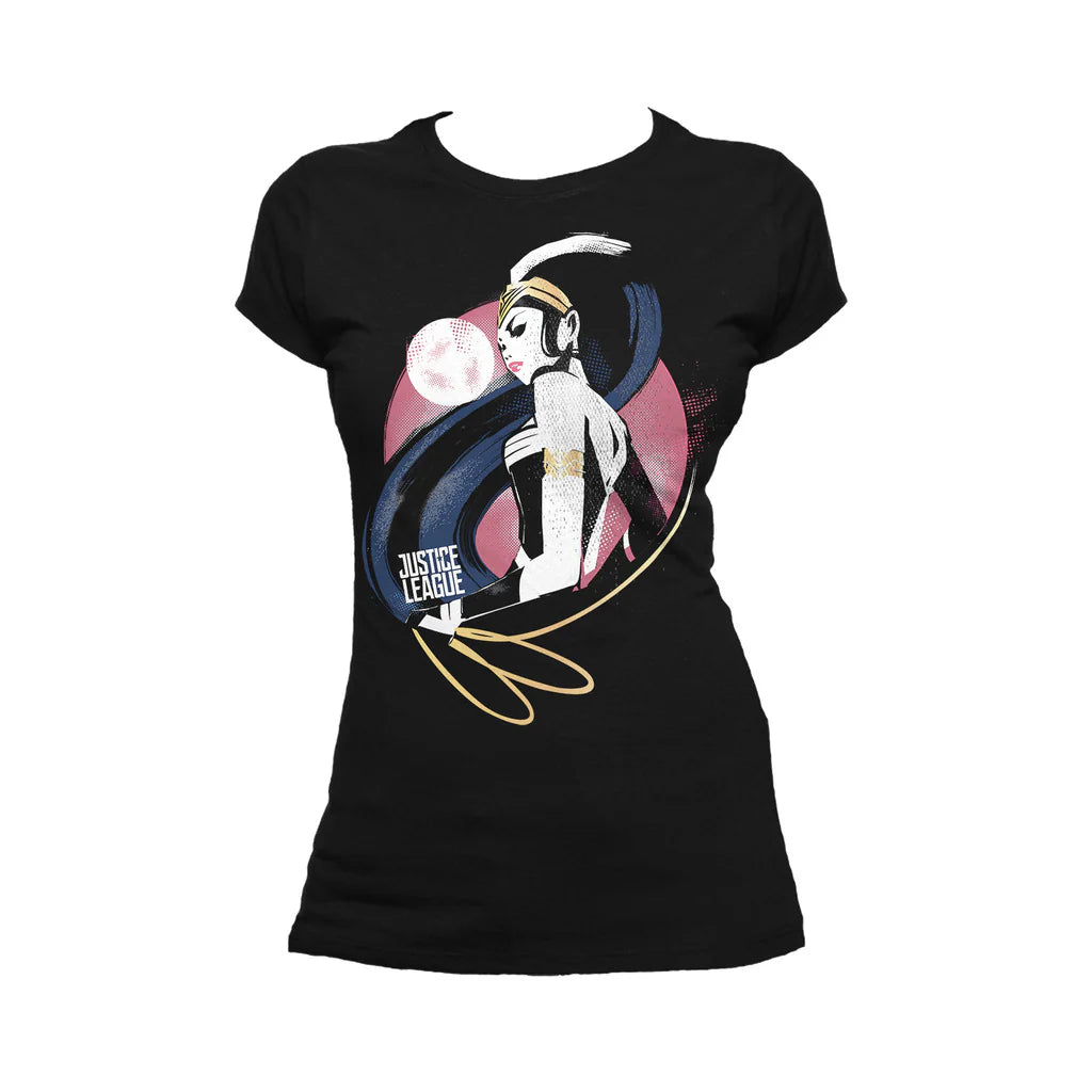 DC Justice League Wonder Woman Lasso Official Women's T-shirt