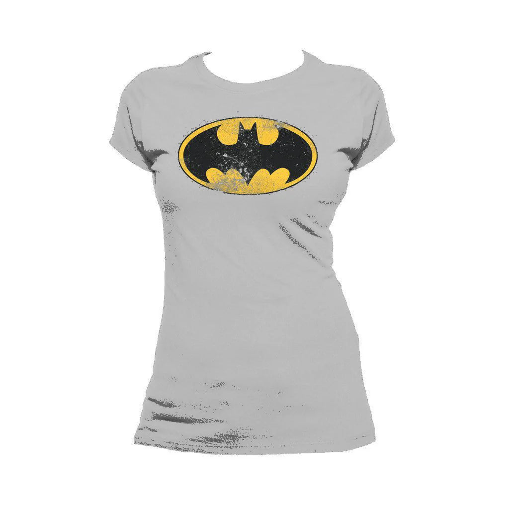 DC Comics Batman Logo Classic Distressed Official Women's T-Shirt