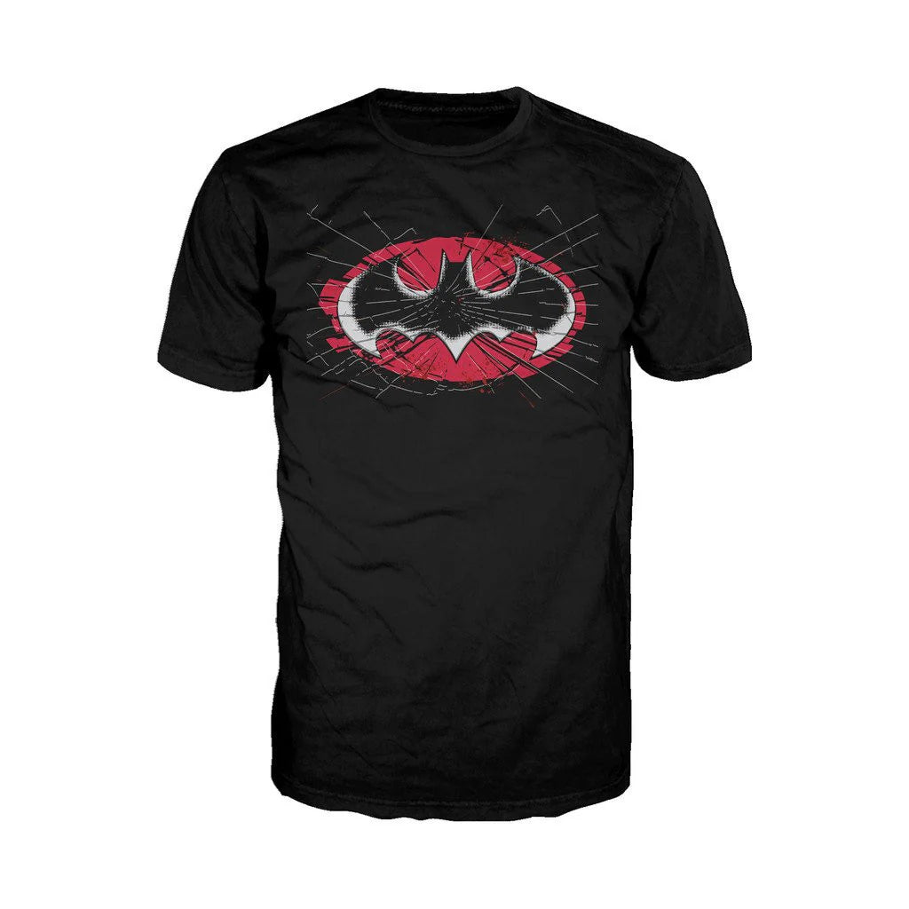 DC Comics Batman Logo Glass Official Men's T-Shirt