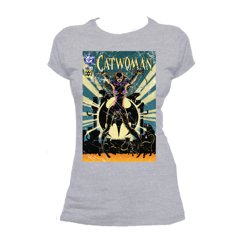 DC Comics Catwoman Cover #55 Retro Official Women's T-shirt