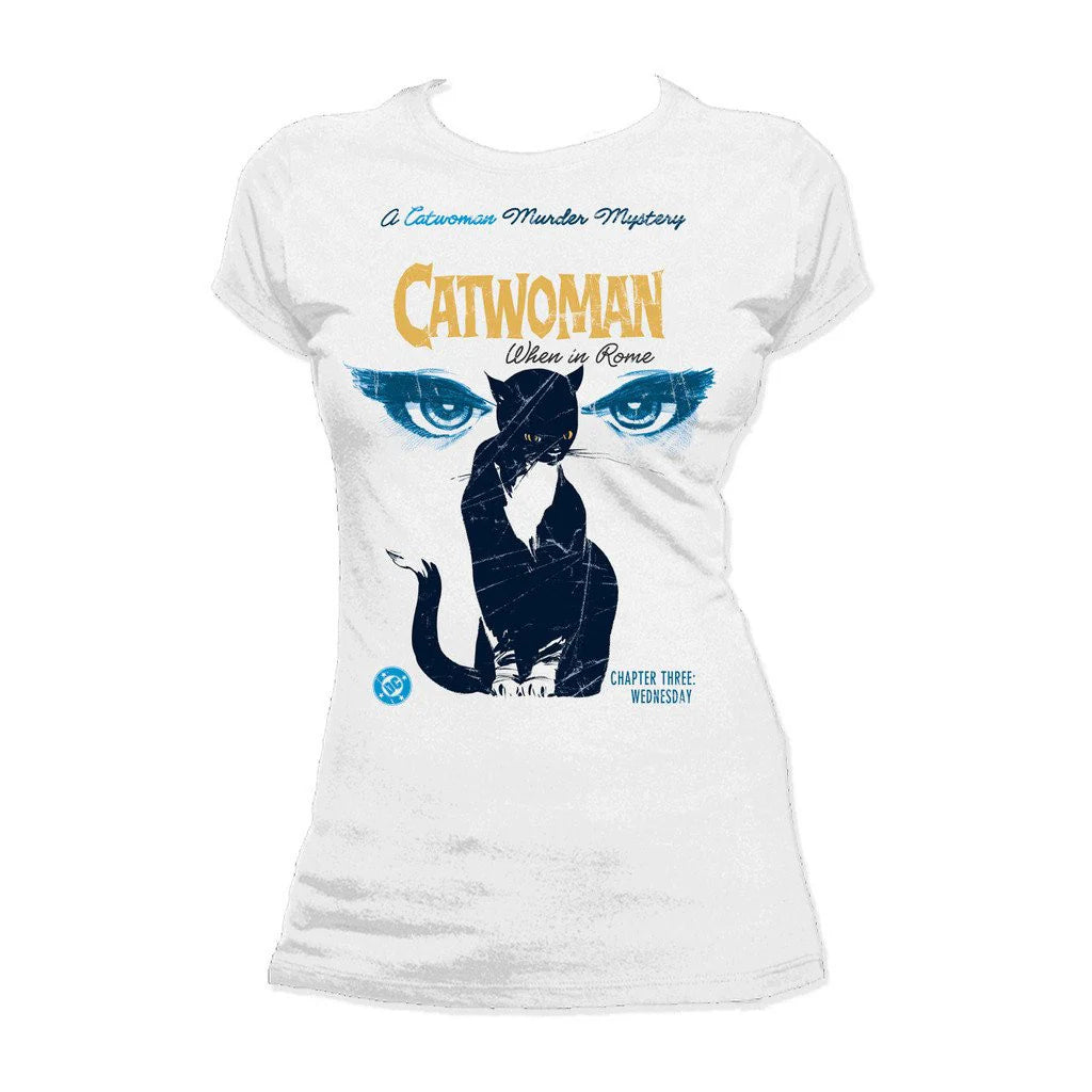 DC Comics Catwoman Cover Rome Official Women's T-shirt